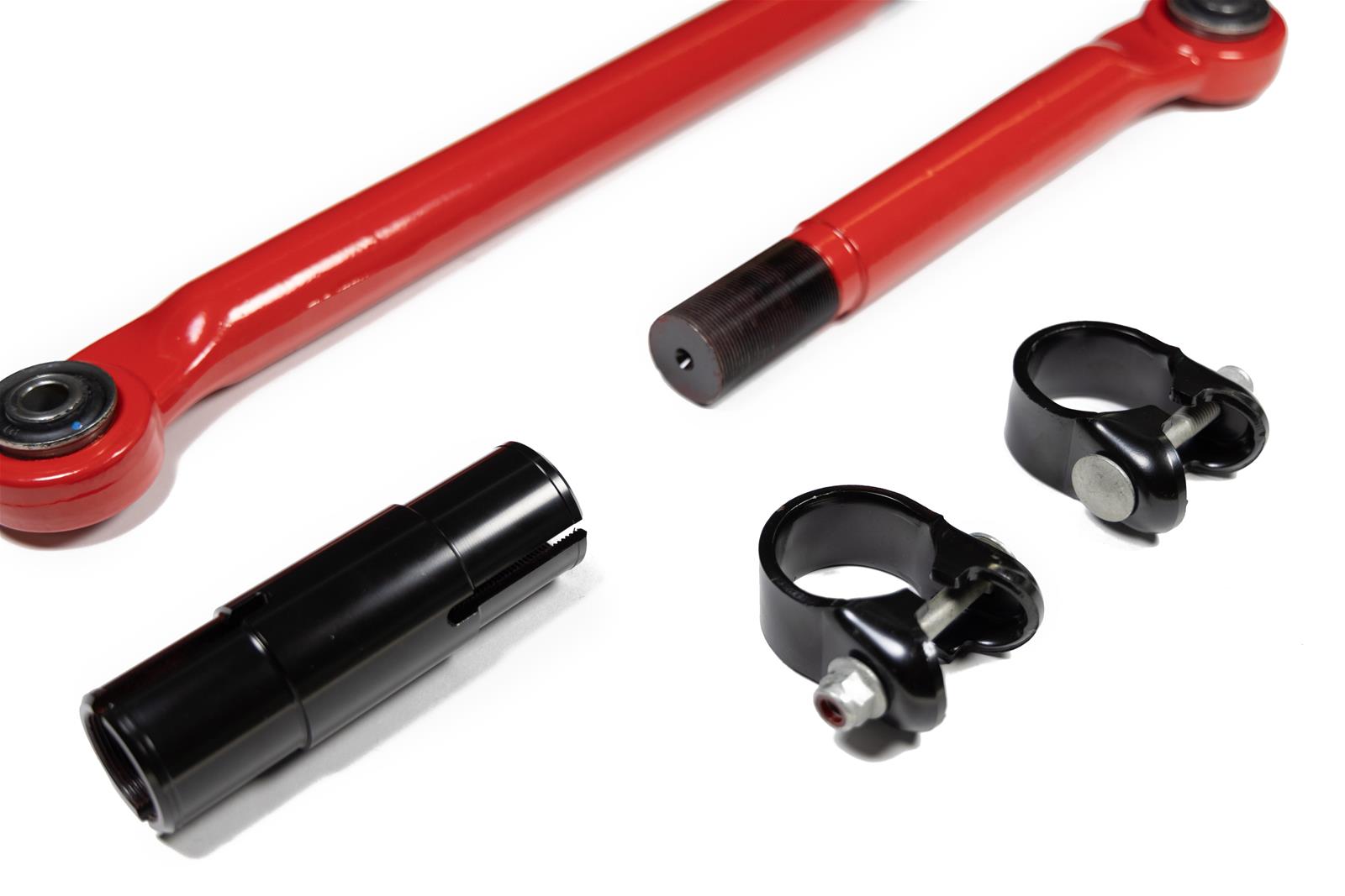 Steer Smarts Yeti XD Track Bars for 2014-2025 2500 - 17742301 Bars, Steel, Red, Adjustable, Rubber Bushings, Rear, Ram, Each
