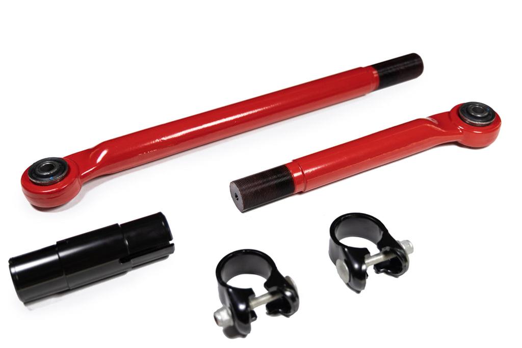 Steer Smarts Yeti XD Track Bars 17742501 Rear Adjustable Bar - Red, 2020-2024 Jeep Gladiator JT thumbnail 2
