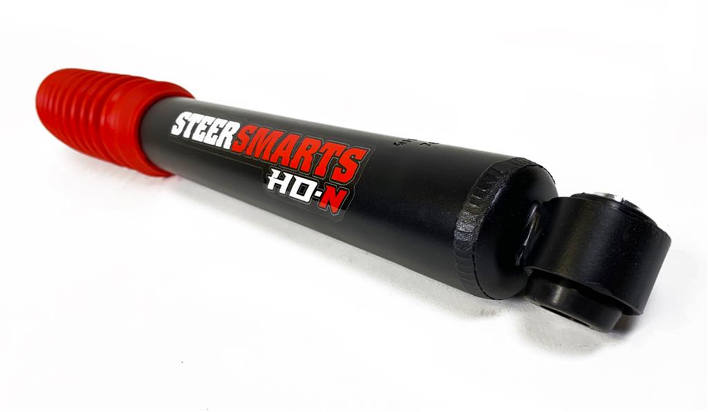 Steer Smarts HD-N Steering Stabilizers for 2020-2025 GLADIATOR, 2018-2025 WRANGLER - 73012001 Stabilizer, HD-N, Replacement Stabilizer Kit, Single, Stock/Lifted Ride Height, Black Powdercoated, Red Boot, Jeep, Each thumbnail 2