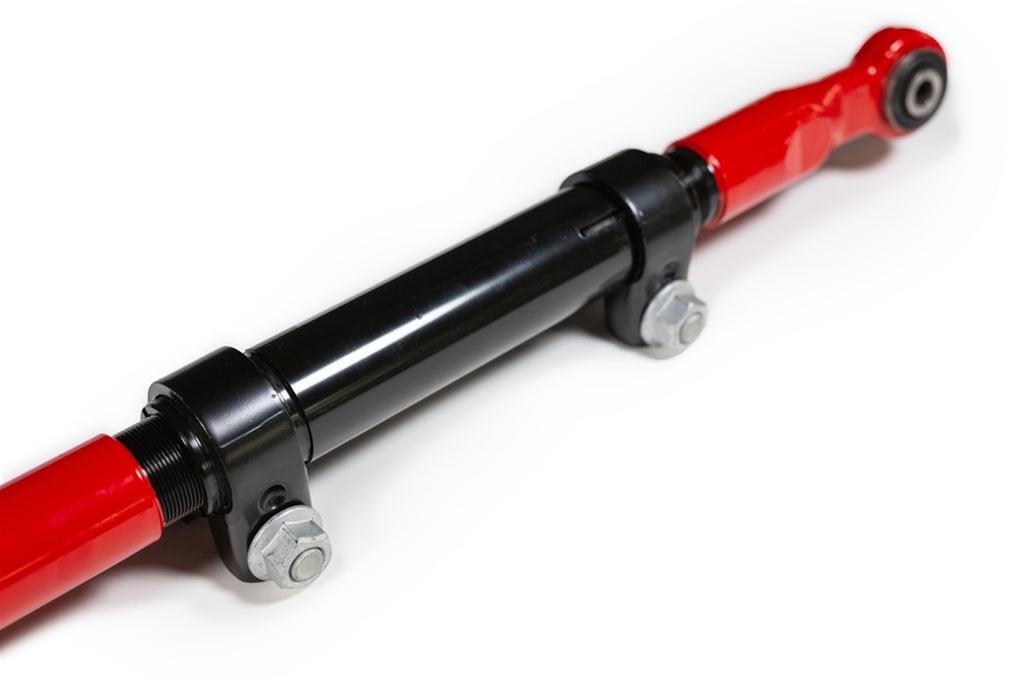Steer Smarts Yeti XD Track Bars 75047001 Bars, Steel, Red, Adjustable, Rubber Bushings, Rear, Jeep, Each