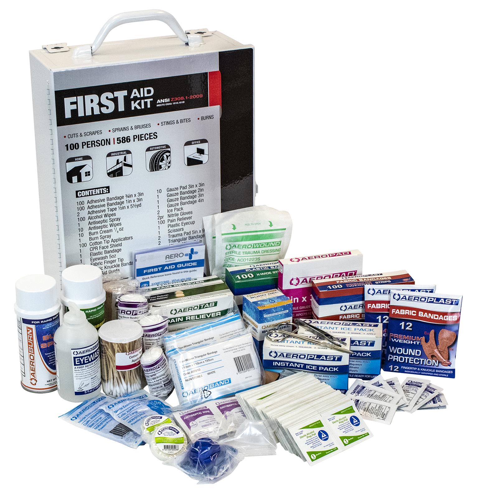 SAS Safety Corp SAS-6099-01 SAS Safety Corp. 100-Person First Aid Kits ...