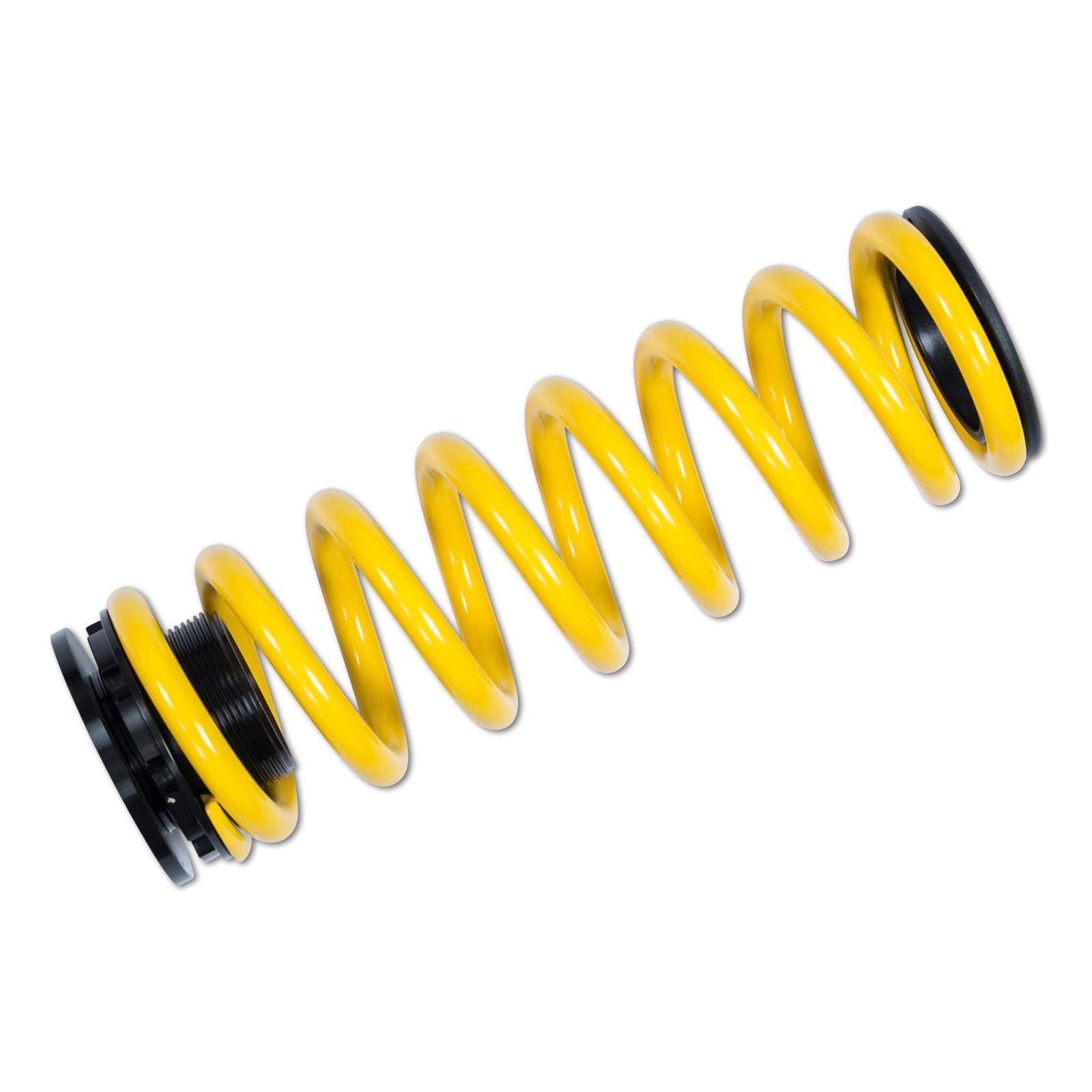 ST Suspensions Adjustable Lowering Springs 273100BH Springs, Height, Front and Rear, Yellow Powdercoated, Use with Factory Dampers, Audi, Kit thumbnail 6