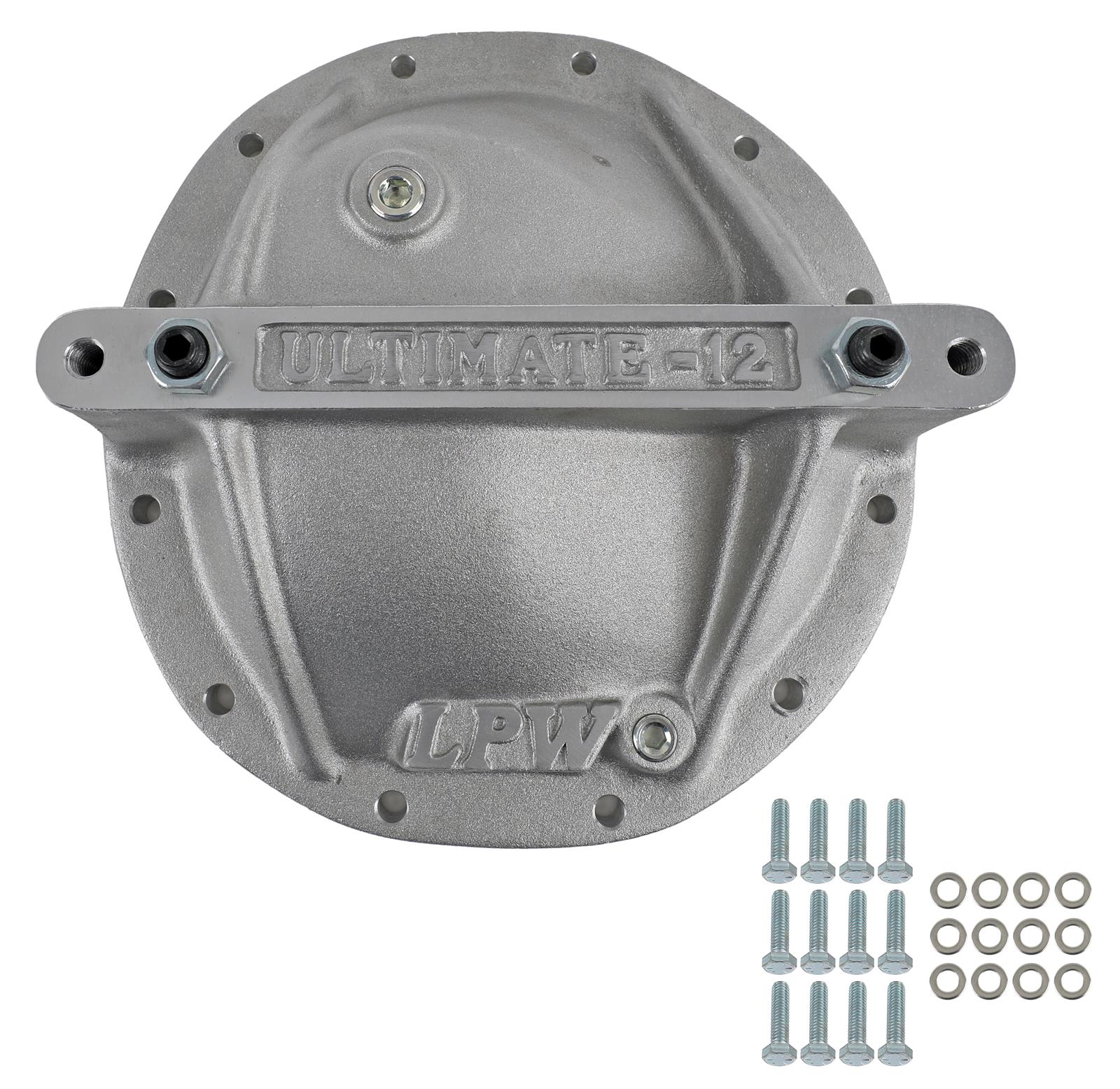 Strange Aluminum Ultra Support 12 Bolt GM 8.875 Inch Differential Cover R5207 Cover, Support, 12-bolt, Aluminum, Natural, in. Passenger Car, Kit thumbnail 2