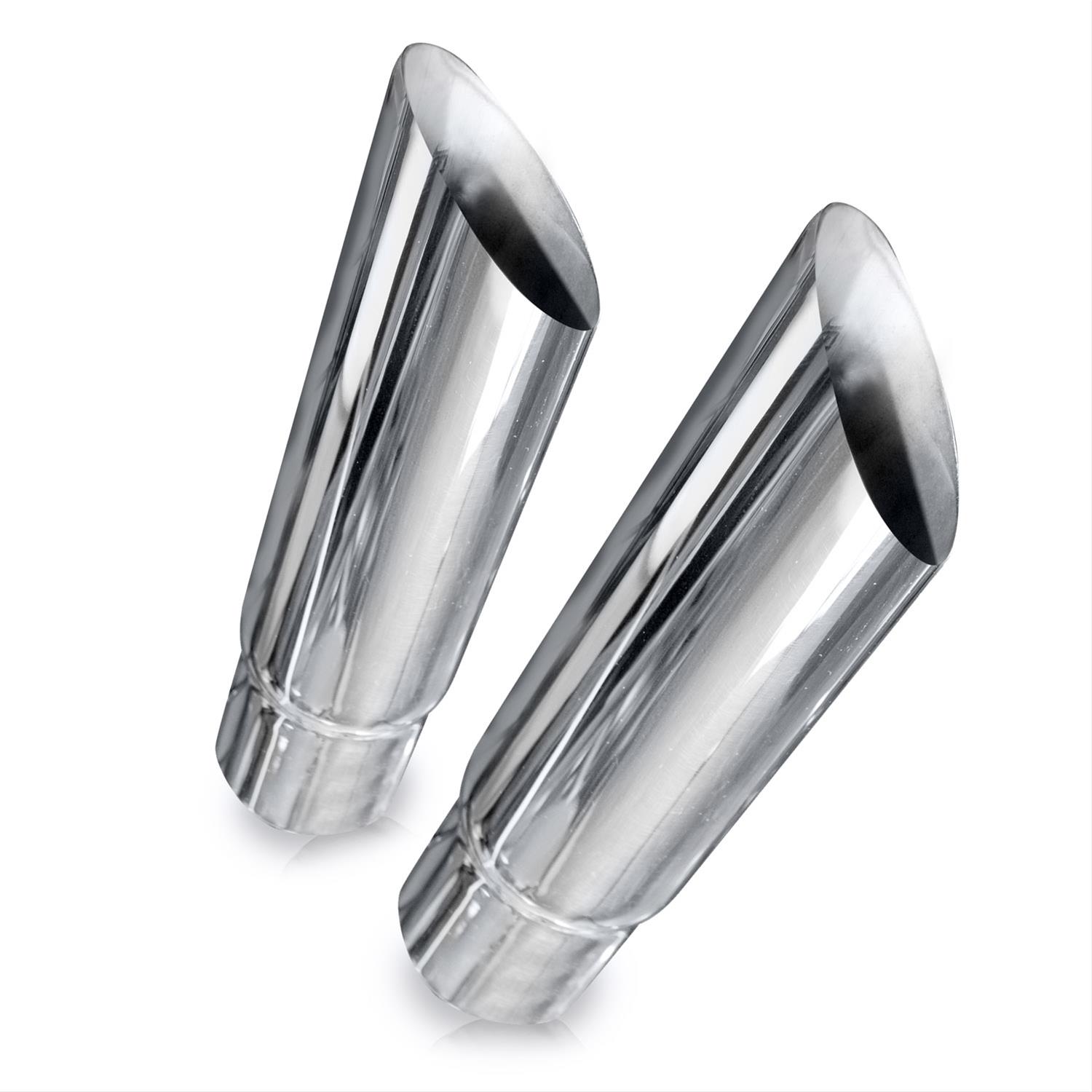 Stainless Works Slash Cut Exhaust Tips 2in ID Inlet