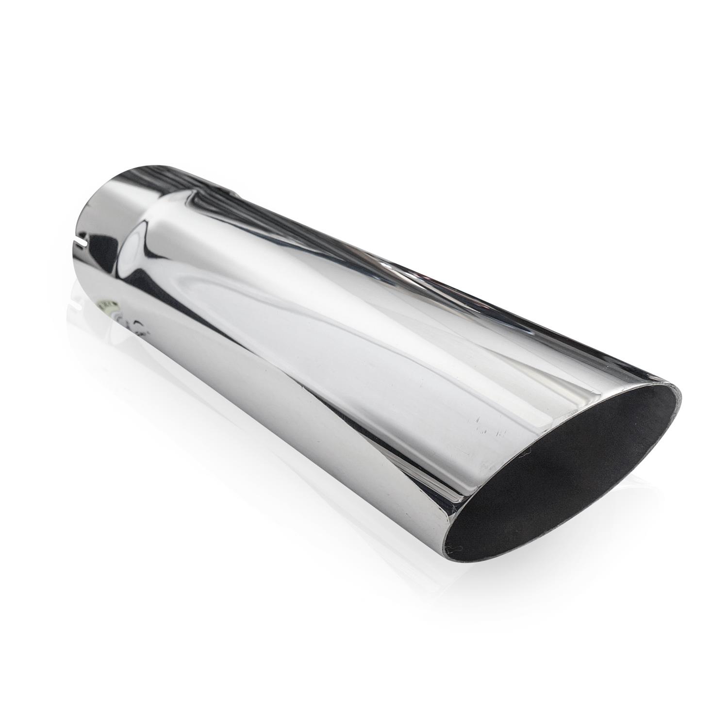 Stainless Works Single Wall Slash Cut Exhaust Tip - 3 1/2in Body 3in ID Inlet thumbnail 3
