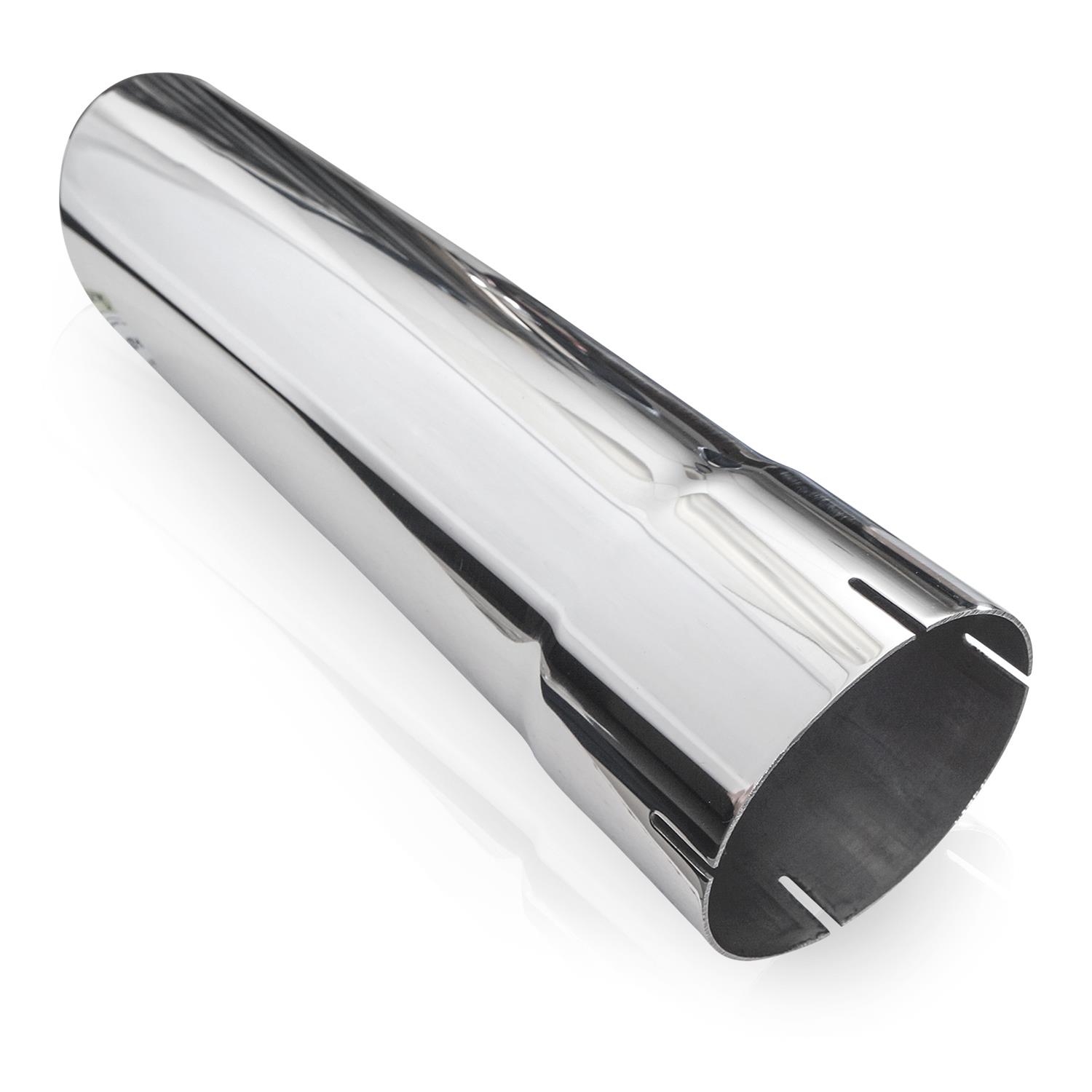 Stainless Works Single Wall Slash Cut Exhaust Tip - 3 1/2in Body 3in ID Inlet