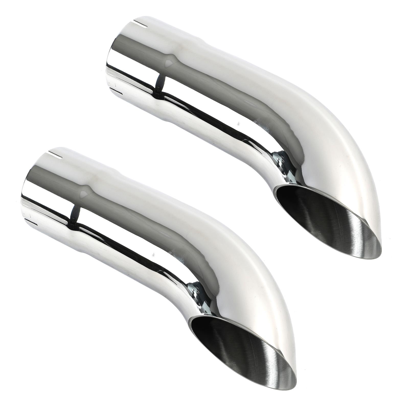 Stainless Works Short Turn Down Tips- 3in ID Inlet 3in Body