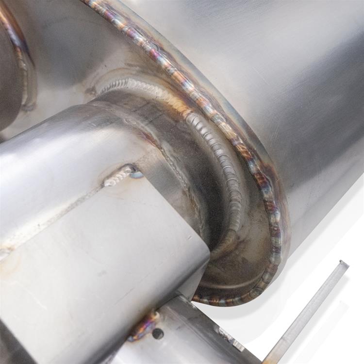 Stainless Works 16-21 Camaro SS 3in Original Factory Connect Axle Back w/Valve - 4in Quad Black Tips thumbnail 2