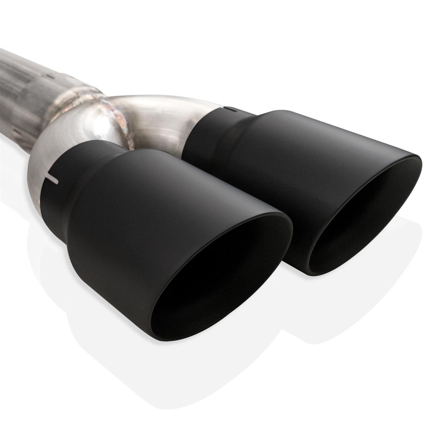 Stainless Works 15-21 Dodge Challenger 5.7/6.2/6.4L Legend Axle Back Exhaust System w/ Black-Out Tip