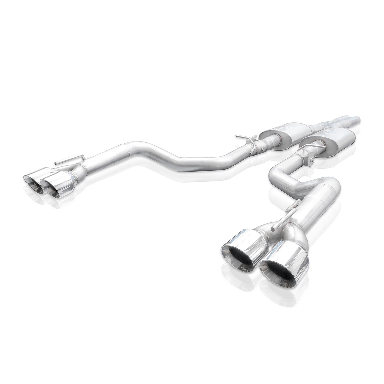 Stainless Works 15-19 Dodge Challenger 6.2L/6.4L Hemi 3in Legend Catback X-Pipe w/4in Quad Tips thumbnail 8