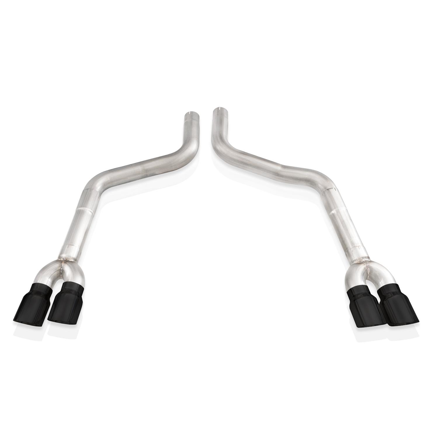 Stainless Works 15-21 Dodge Challenger 5.7L/6.2L/6.4L Rear Resonator Delete - Black Tips thumbnail 2