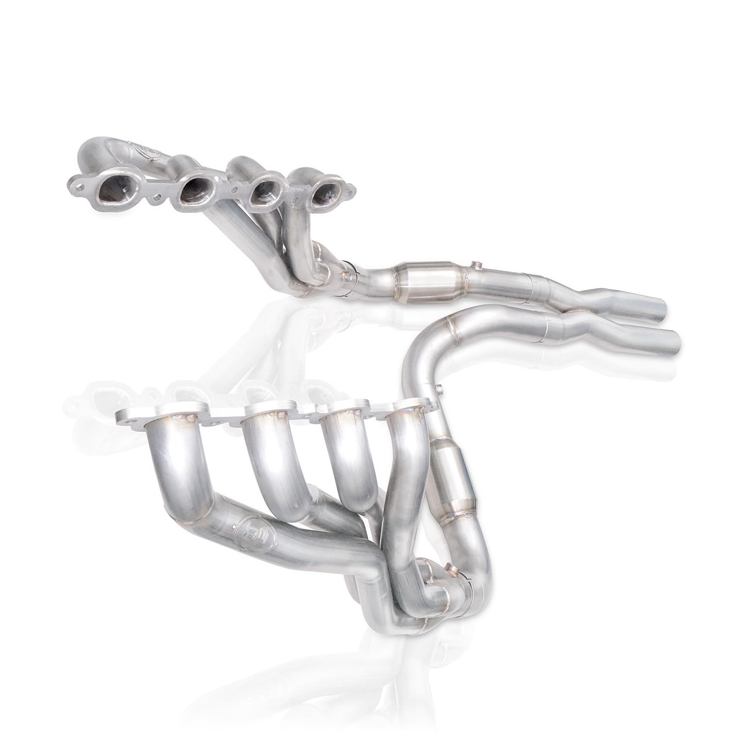 Stainless Works 15-19 Chevrolet Tahoe 6.2L Headers 1-7/8in Primaries High-Flow Cats 3in Leads X-Pipe thumbnail 3
