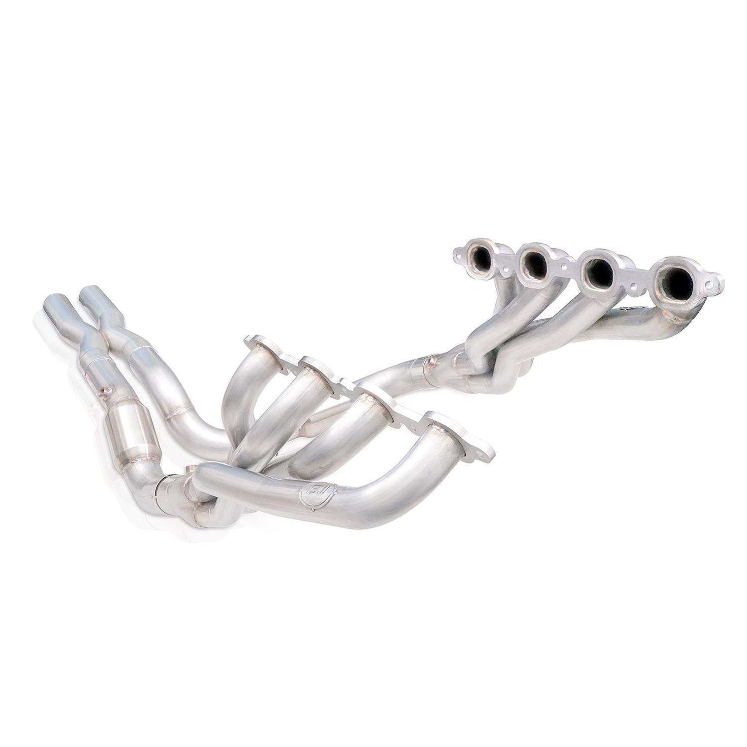 Stainless Works 15-19 Chevrolet Tahoe 6.2L Headers 1-7/8in Primaries High-Flow Cats 3in Leads X-Pipe thumbnail 4