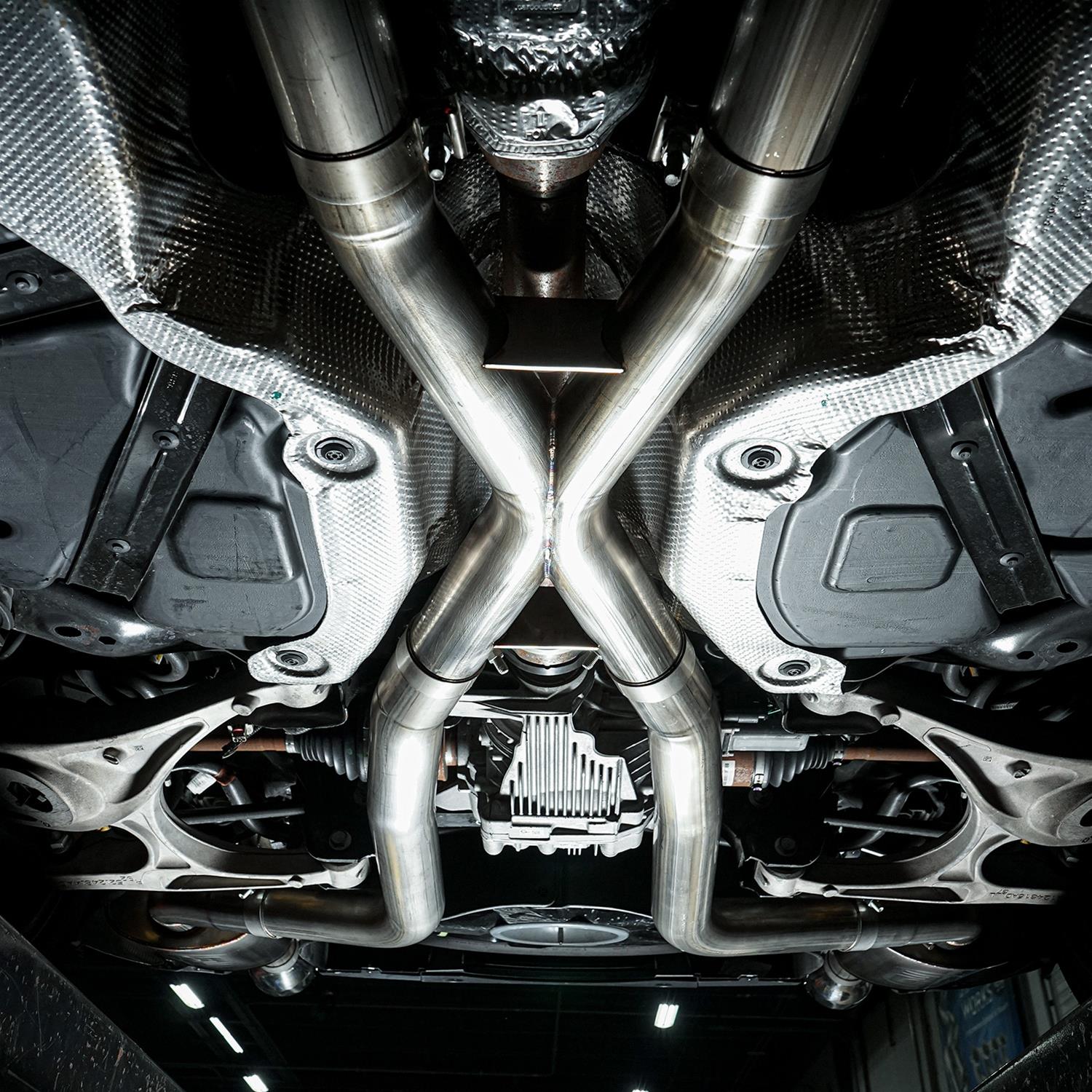 Stainless Works 18-19 Dodge Durango 6.4L Legend Catback Exhaust w/ Black Tips thumbnail 2
