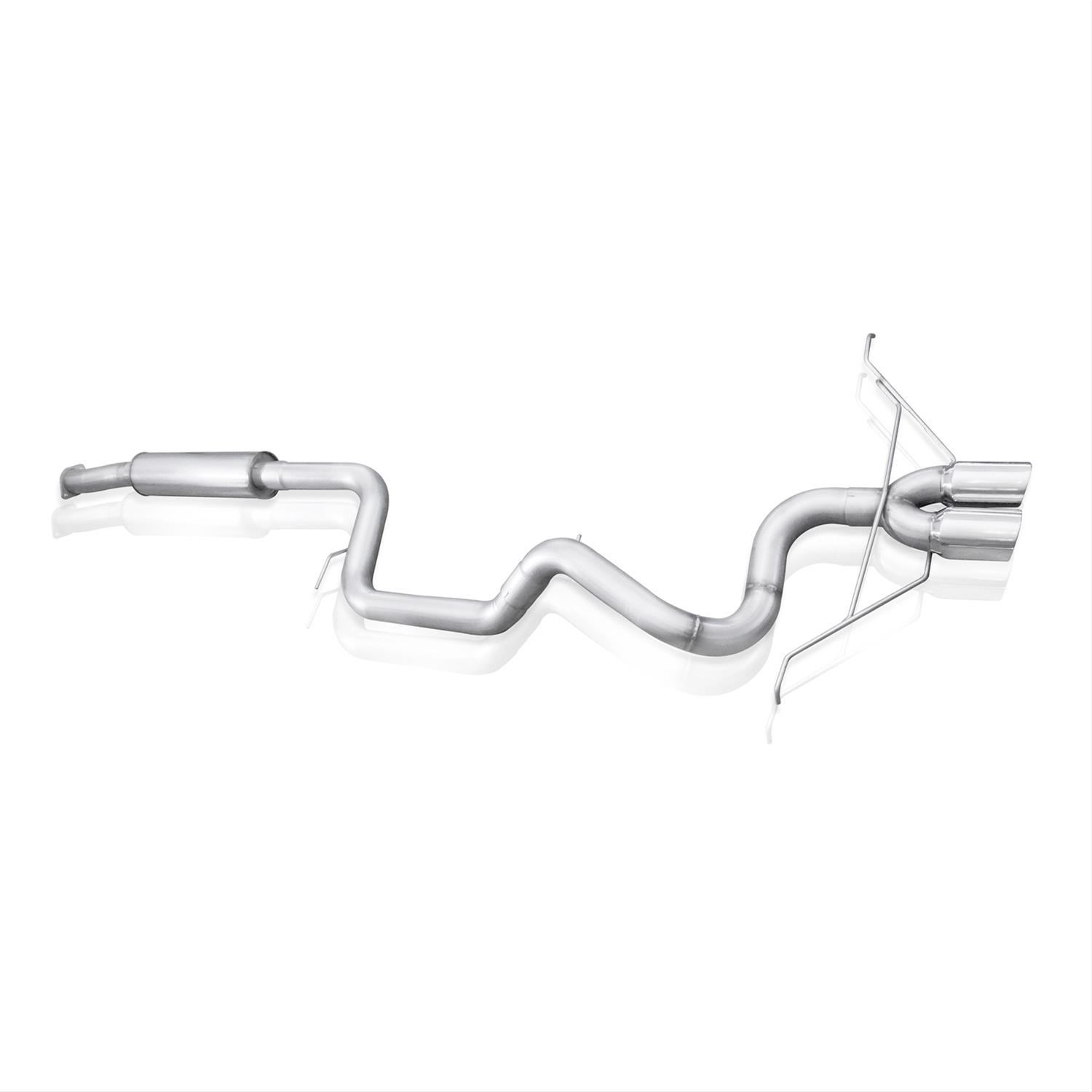 Stainless Works 2013-18 Ford Focus ST 3in Catback Vintage Round Muffler 4in Tips thumbnail 3