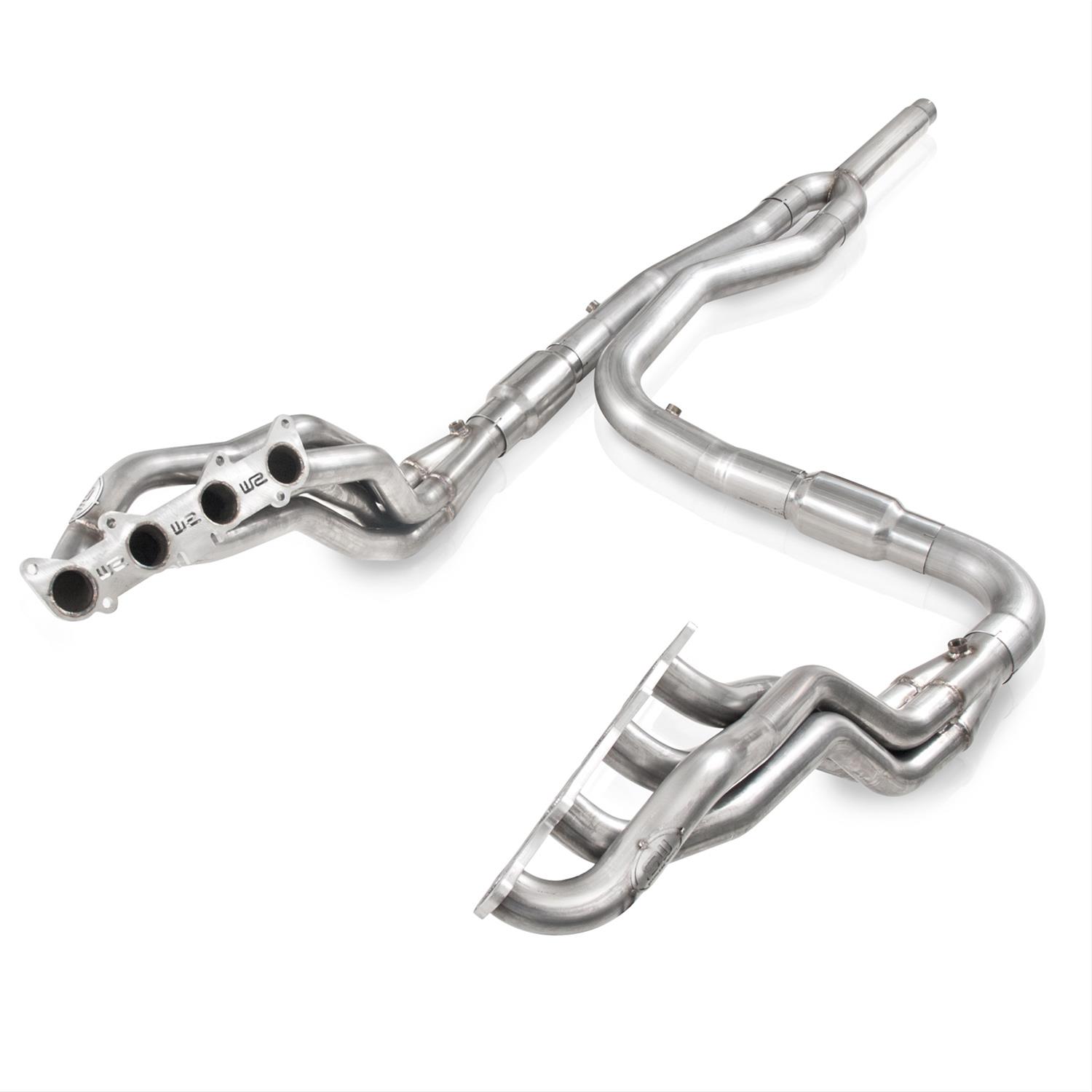 Stainless Works 2011-14 F-150 5.0L 1-7/8in Primaries 3in High-Flow Cats Y-Pipe