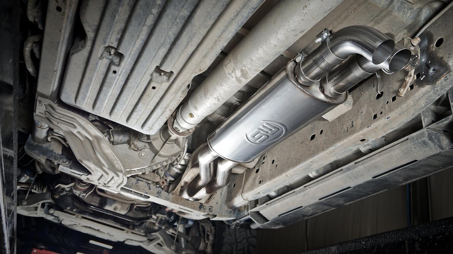 Stainless Works 2011-14 Ford F-150 Raptor Exhaust X-Pipe Resonator Dump In Front Of Rear Axle thumbnail 3
