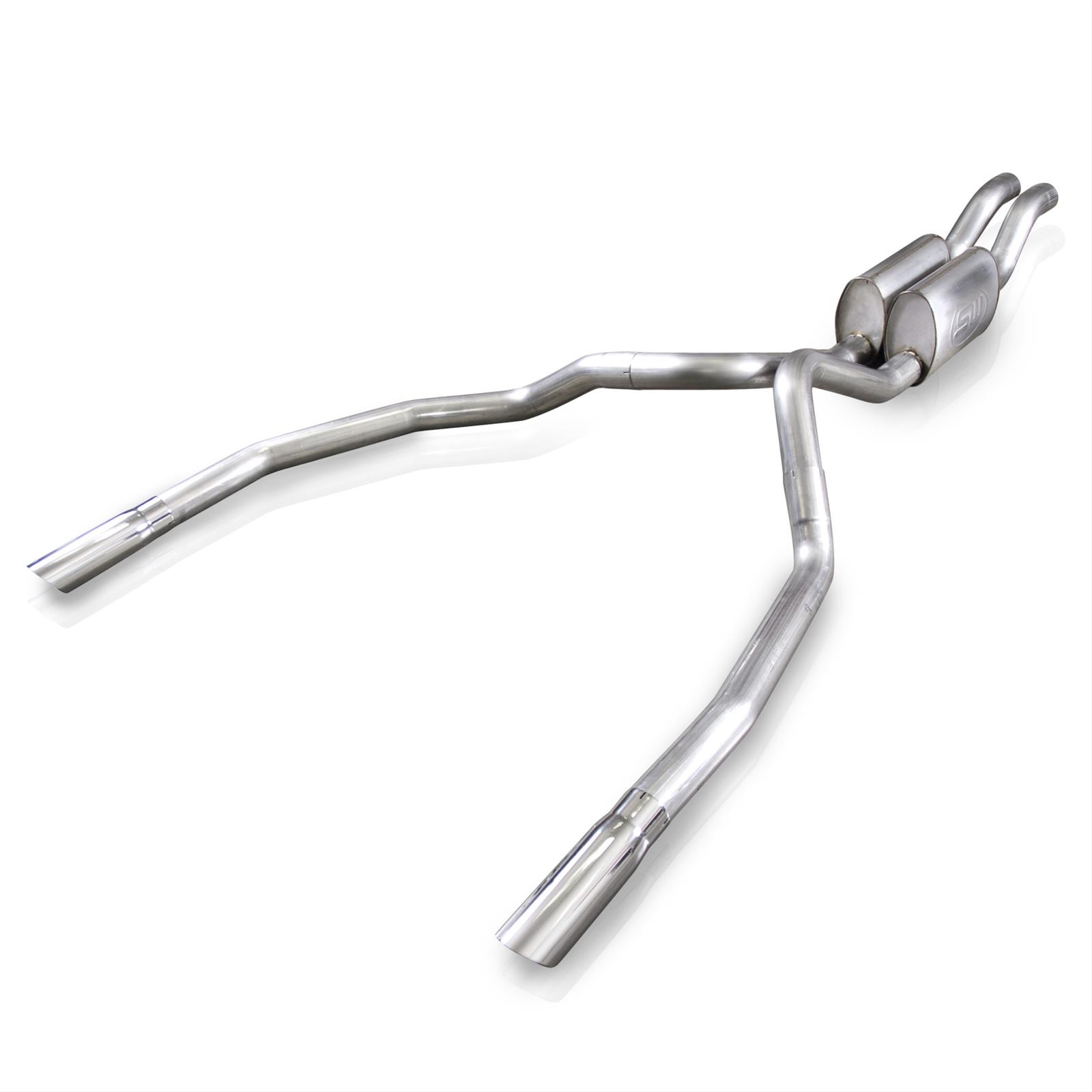 Stainless Works 2010-14 Ford Raptor 3in Exhaust Y-Pipe S-Tube Mufflers Under Bumper Exit