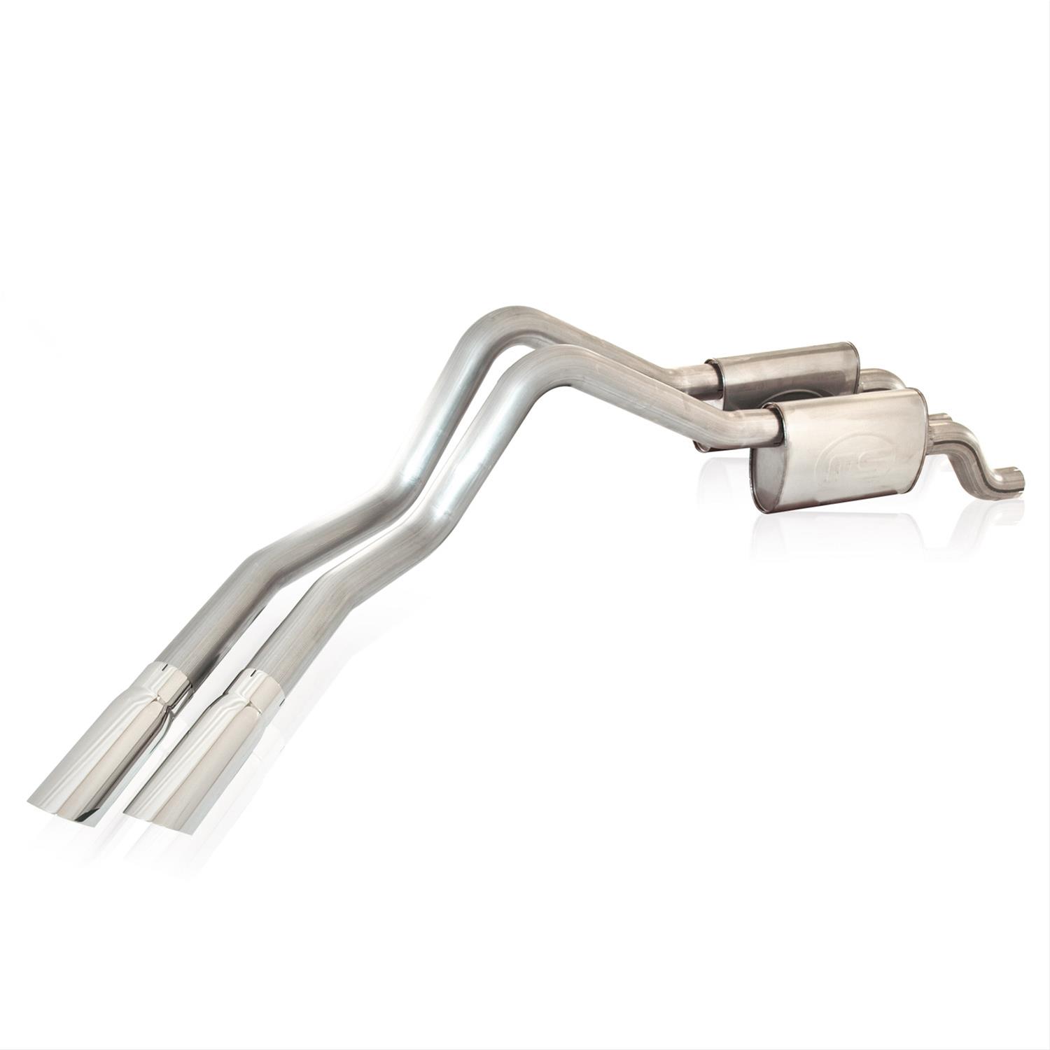 Stainless Works 2010-14 Ford Raptor 3in Exhaust Y-Pipe S-Tube Mufflers Behind Passenger Tire Exit