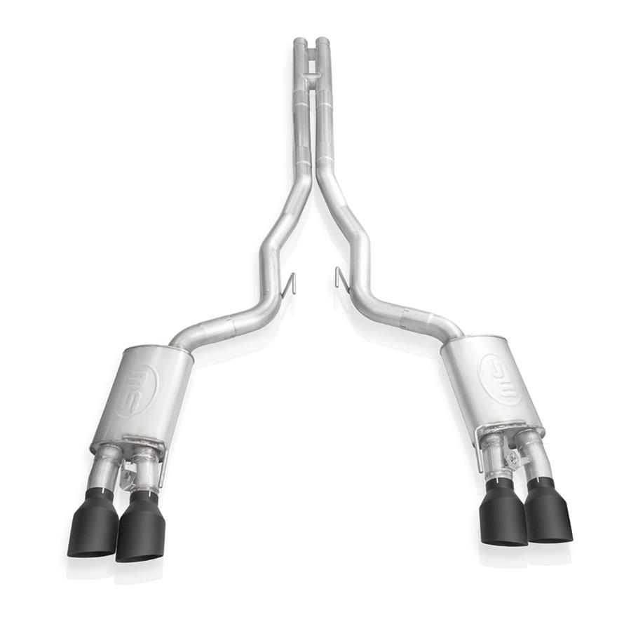 Stainless Works 2020 Ford GT500 Legend Catback H-Pipe Exhaust Factory Connect - Black Tips thumbnail 3