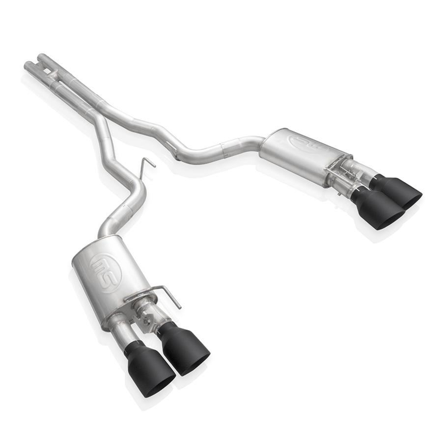 Stainless Works 2020 Ford GT500 Legend Catback H-Pipe Exhaust Factory Connect - Black Tips thumbnail 2
