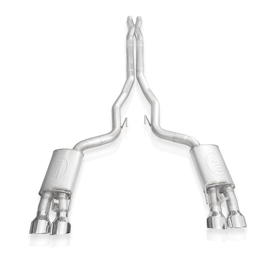 Stainless Works 2020 Ford GT500 Legend Catback X-Pipe Exhaust Factory Connect - Polished Tips thumbnail 6