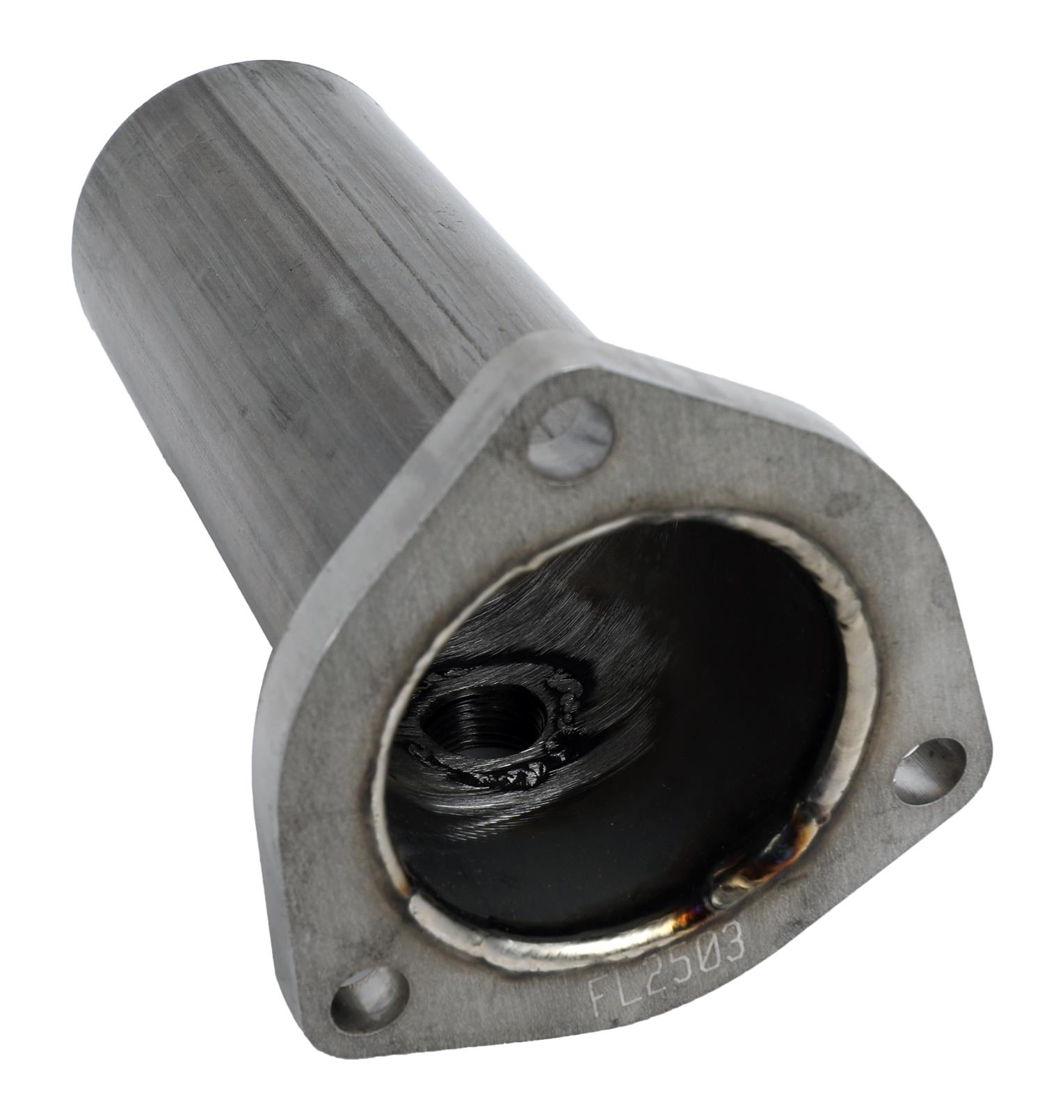 Stainless Works Collector Adapter 3-Bolt 2-1/2in OD Tubing 2-1/2in OD Outlet + O2 Bung