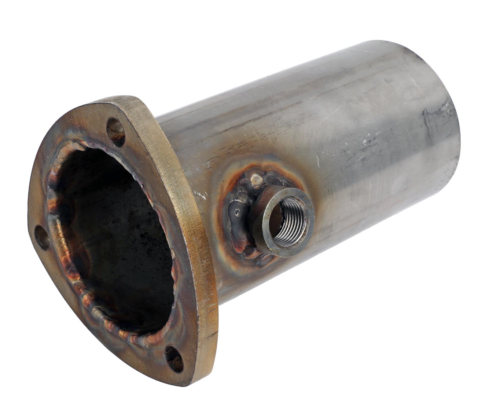 Stainless Works Collector Adapter 3-Bolt 3in OD Tubing 3in OD Outlet + O2 Bung thumbnail 3