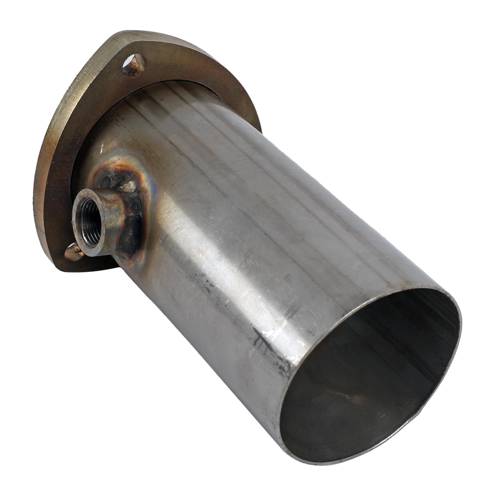 Stainless Works Collector Adapter 3-Bolt 3in OD Tubing 3in OD Outlet + O2 Bung thumbnail 2