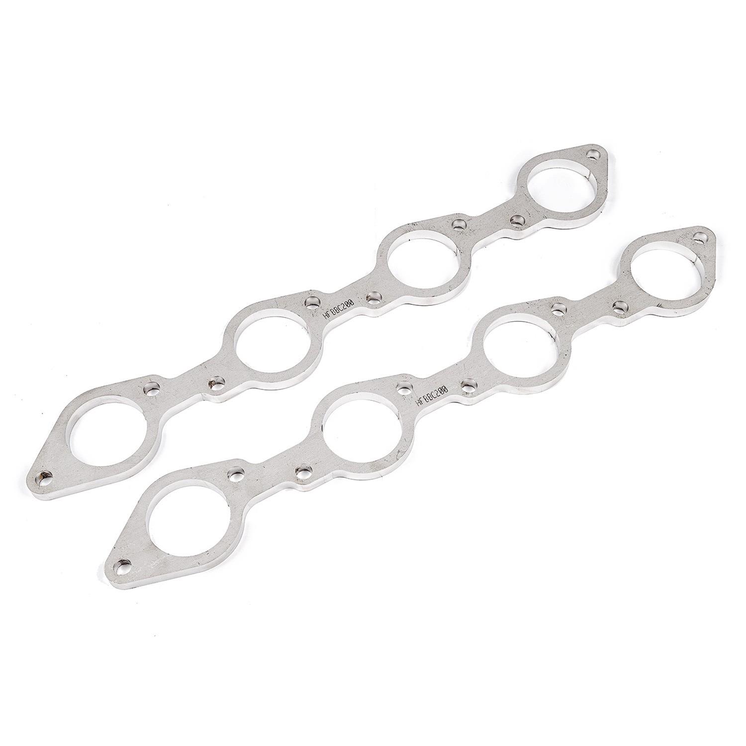 Stainless Works Big Block Chevy Round Port Header 304SS Exhaust Flanges 1-3/4in Primaries thumbnail 2