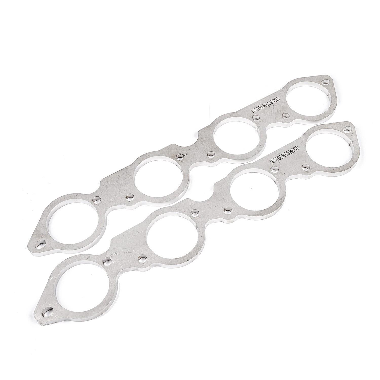 Stainless Works BBC Round Port 304SS Exhaust Flanges 2-3/8in Primaries (Raised Port Heads Only) thumbnail 2