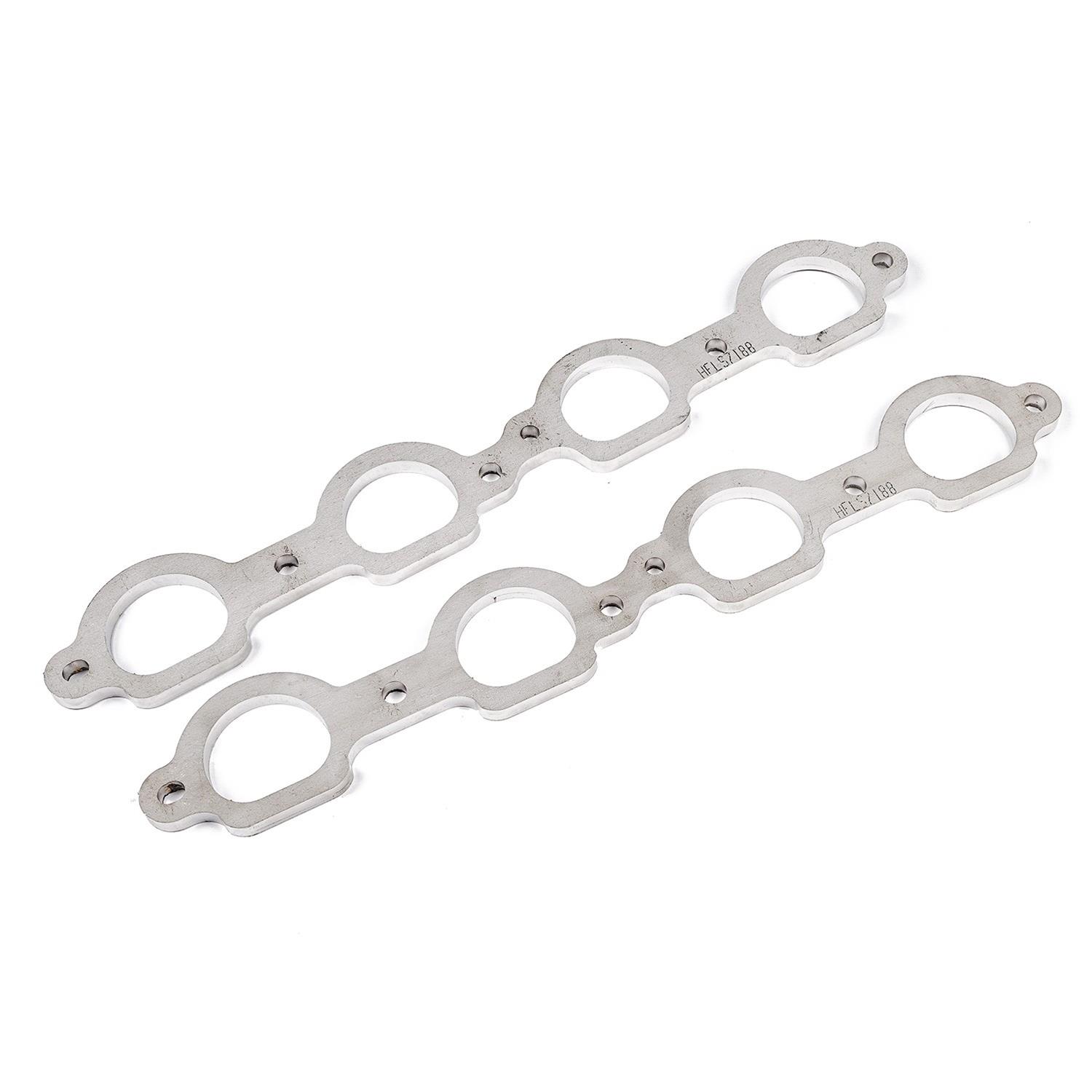 Stainless Works Chevrolet LS7 D-Port Shaped Header 304SS Exhaust Flanges 1-7/8in Primaries thumbnail 2