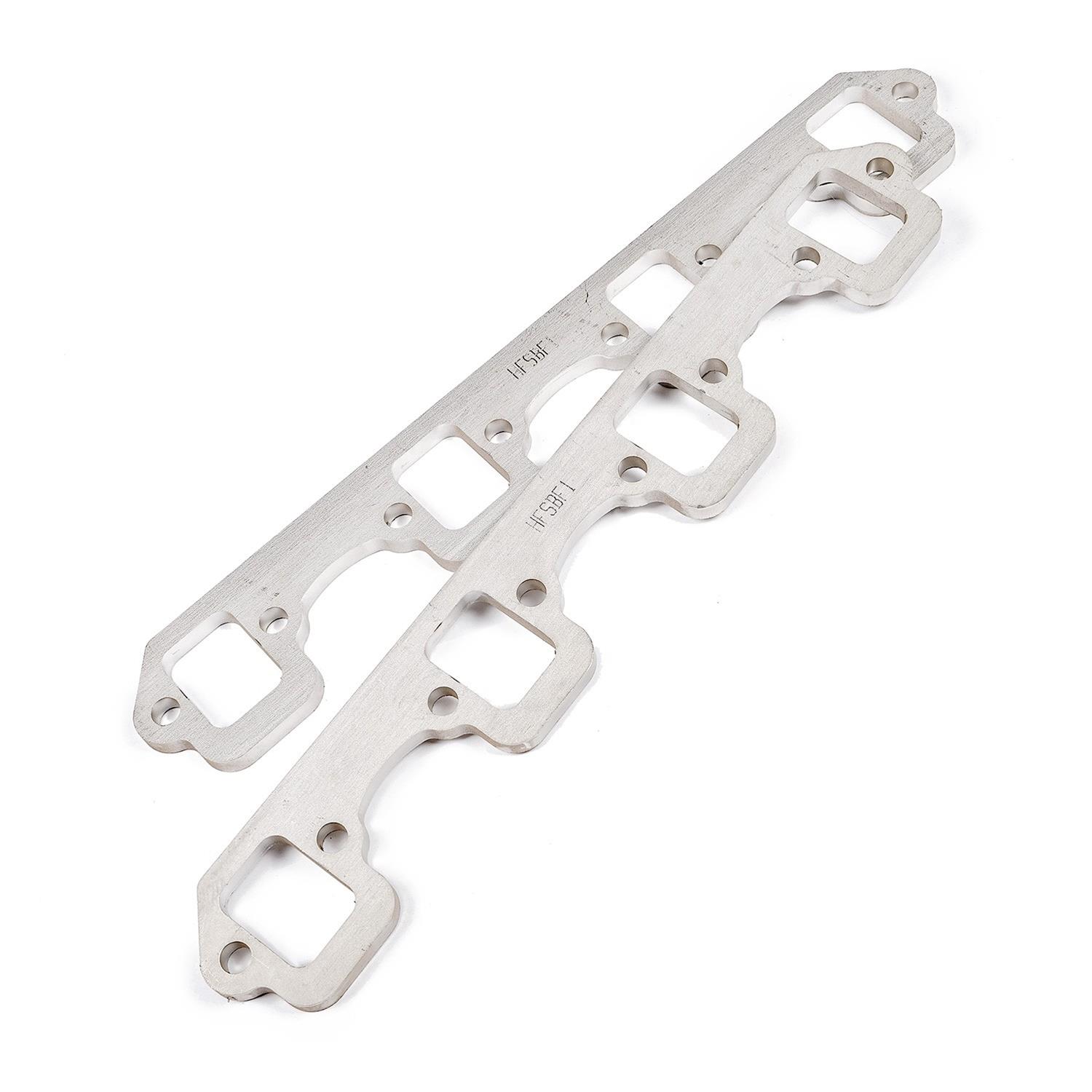 Stainless Works SBF Stock Rectangular Shaped Port 304SS Exhaust Flanges 1-5/8in Primaries (2in BP) thumbnail 2