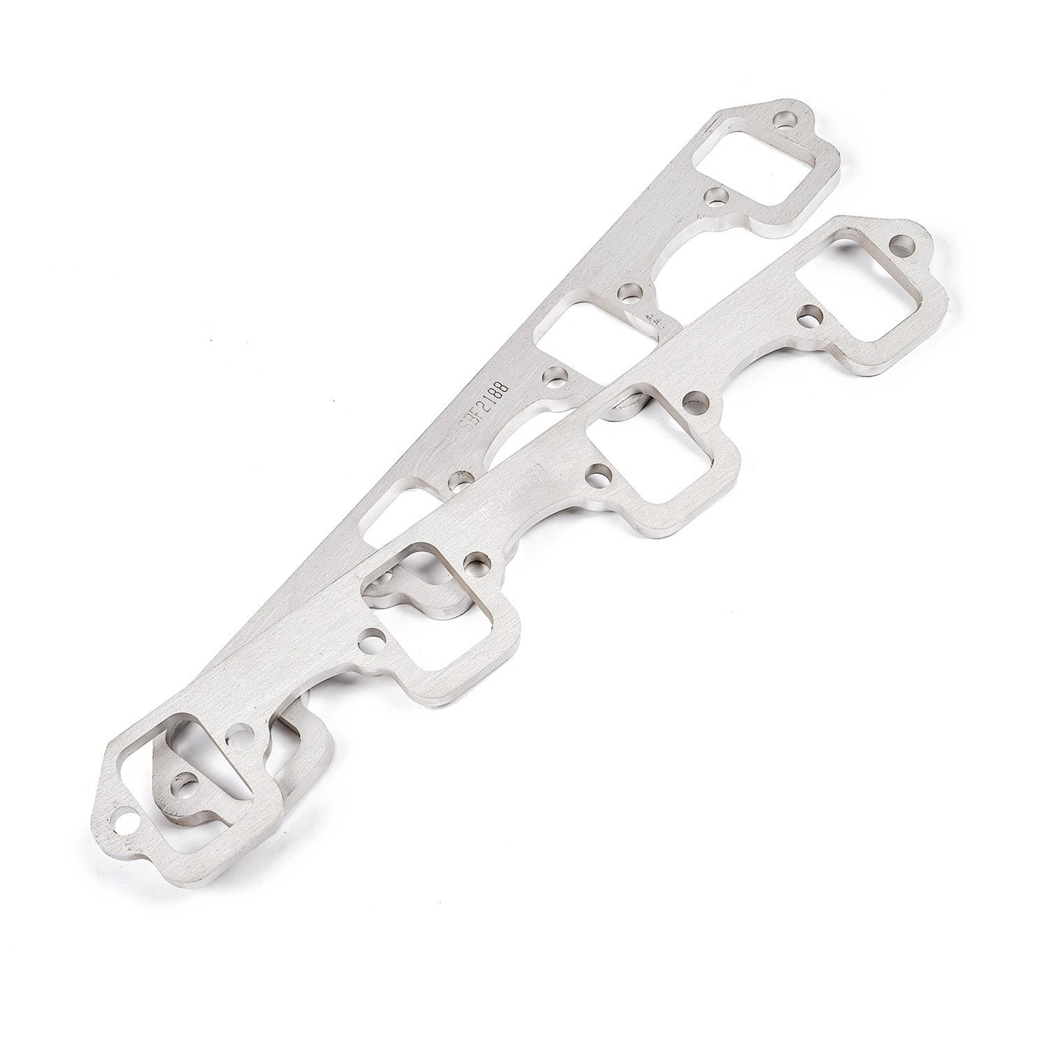 Stainless Works SBF Rectangular Shaped Port Header 304SS Exhaust Flanges 1-7/8in Primaries (2in BP) thumbnail 2