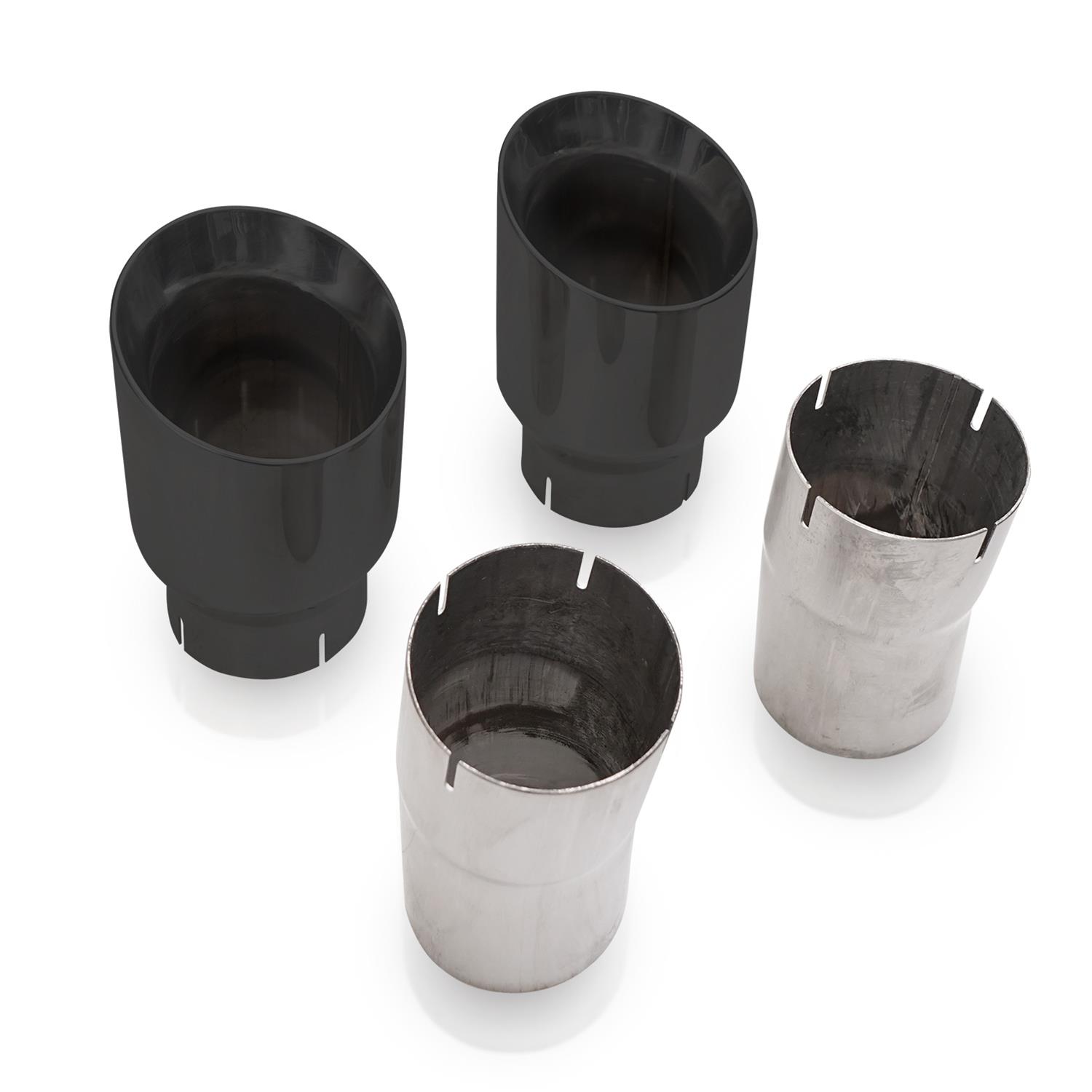 Stainless Works 4in Double Wall Slash-Cut Black Tip Kit thumbnail 3