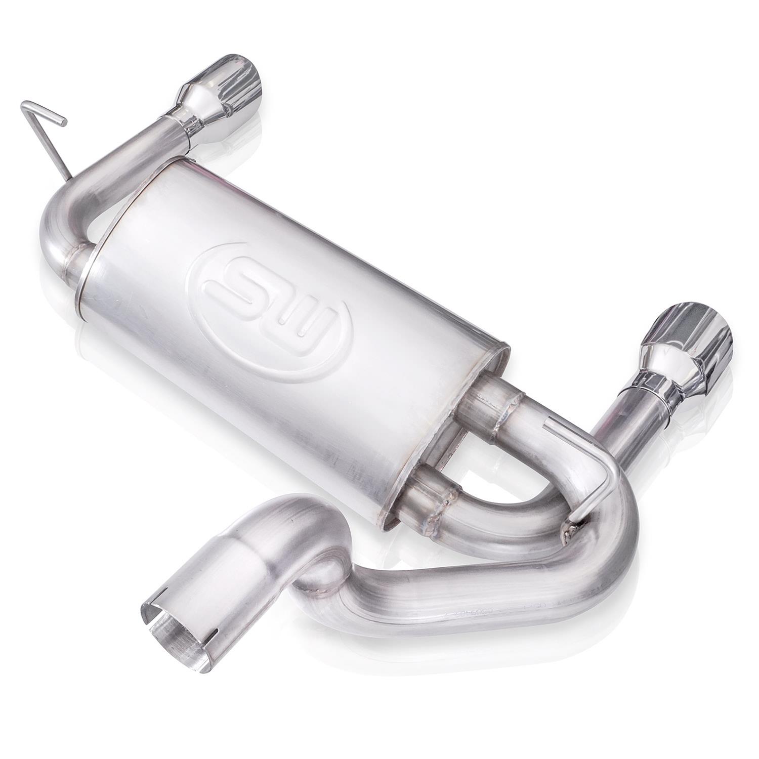 Stainless Works 2018+ Jeep Wrangler JL 304SS Factory Connect 2.5in Axle Back Exhaust System thumbnail 4