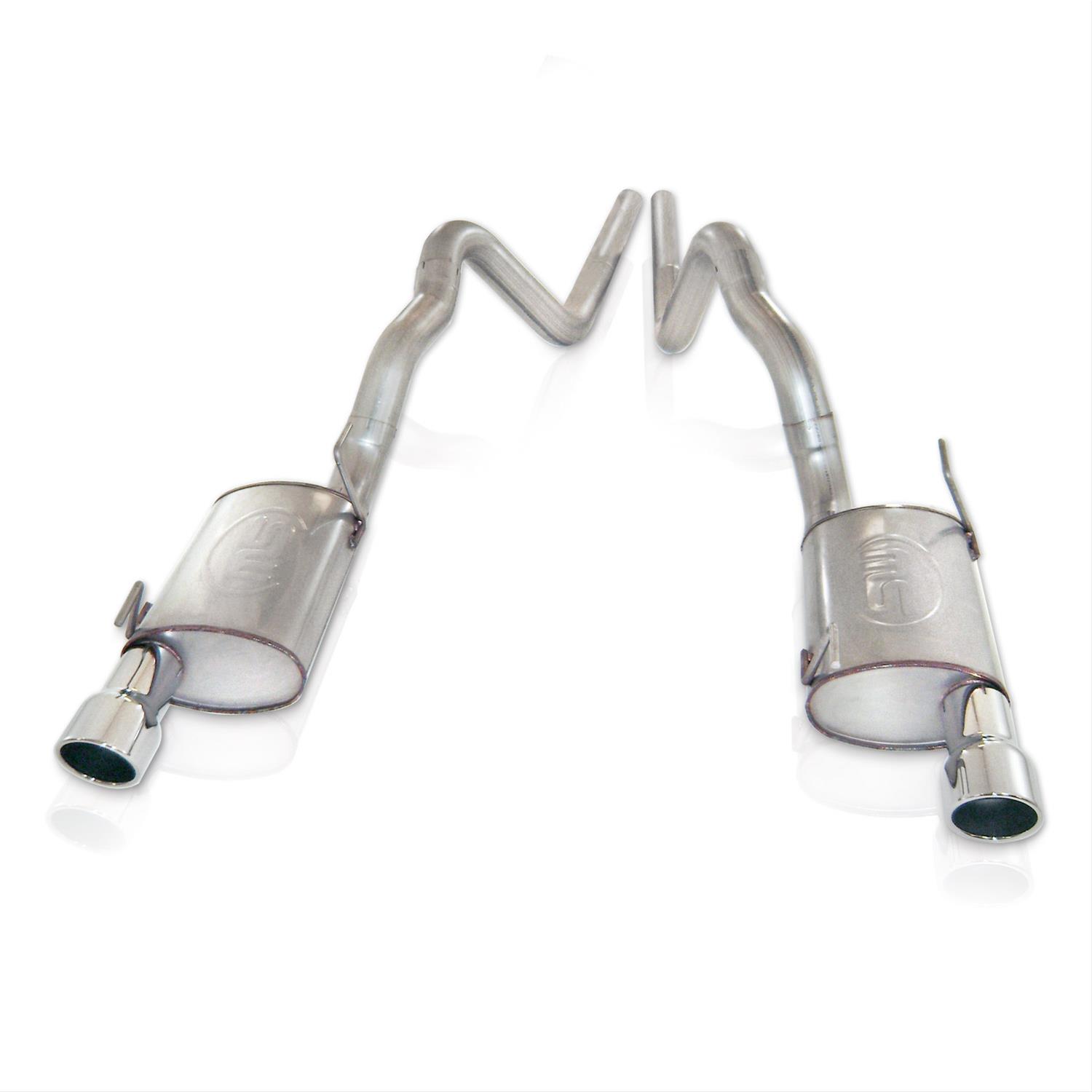 Stainless Works 2007-10 Shelby GT500 3in Catback X-Pipe Chambered Mufflers