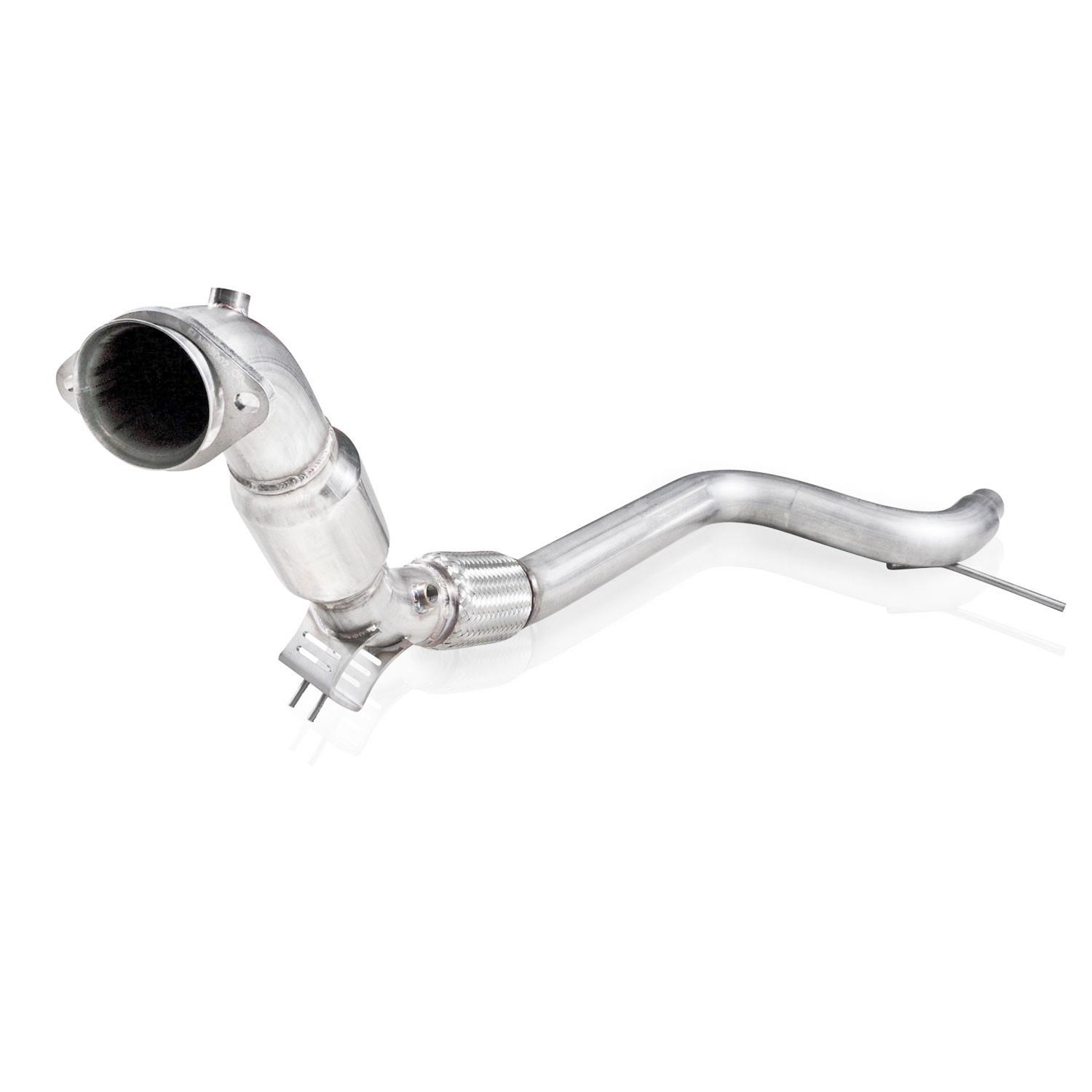 Stainless Works 2015-16 Mustang Downpipe 3in High-Flow Cats Performance Connection thumbnail 2