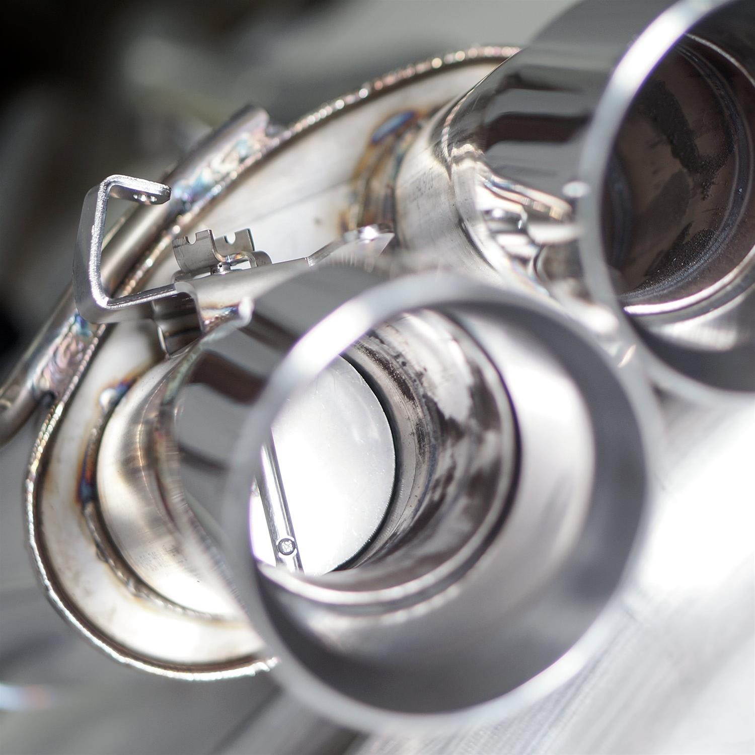 Stainless Works 18+ Ford Mustang GT Redline Cat-Back Performance Connect X-Pipe w/ Active Valves thumbnail 2