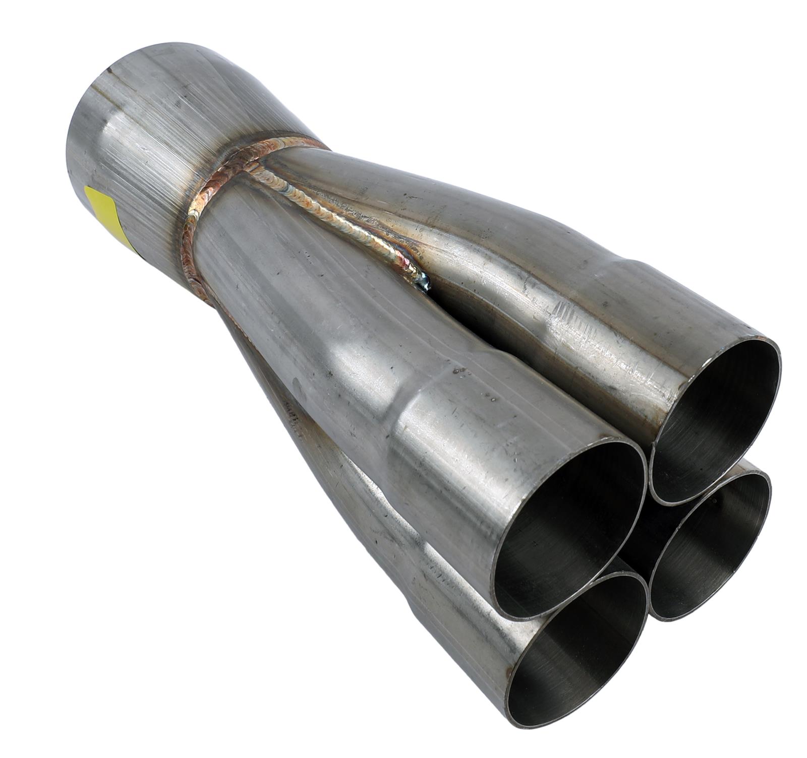 Stainless Works 2in four way merge collector with 3.5in OD outlet