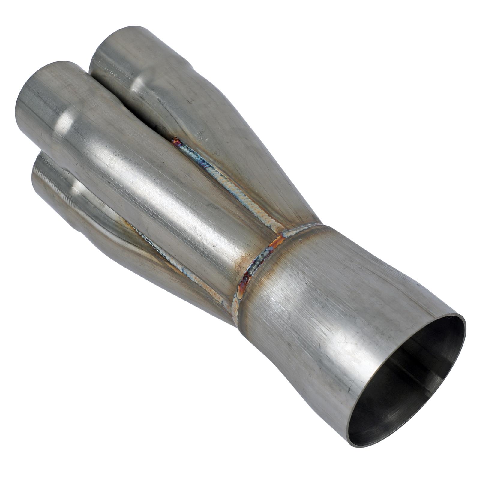 Stainless Works 2.125in four way merge collector with 3.5in OD outlet