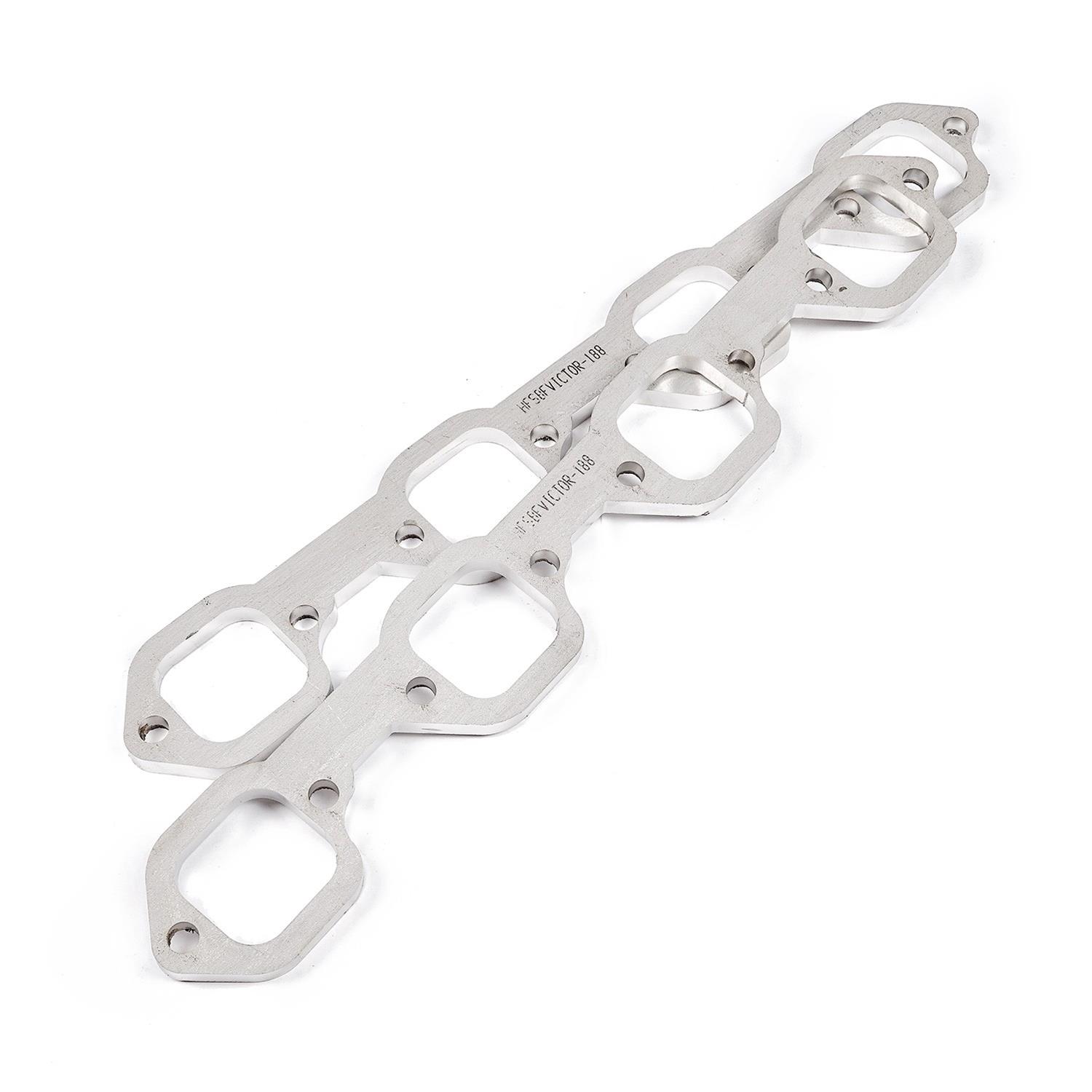 Stainless Works SBF Victor Senior Heads Square Port Header 304SS Exhaust Flanges 1-7/8in Primaries thumbnail 2