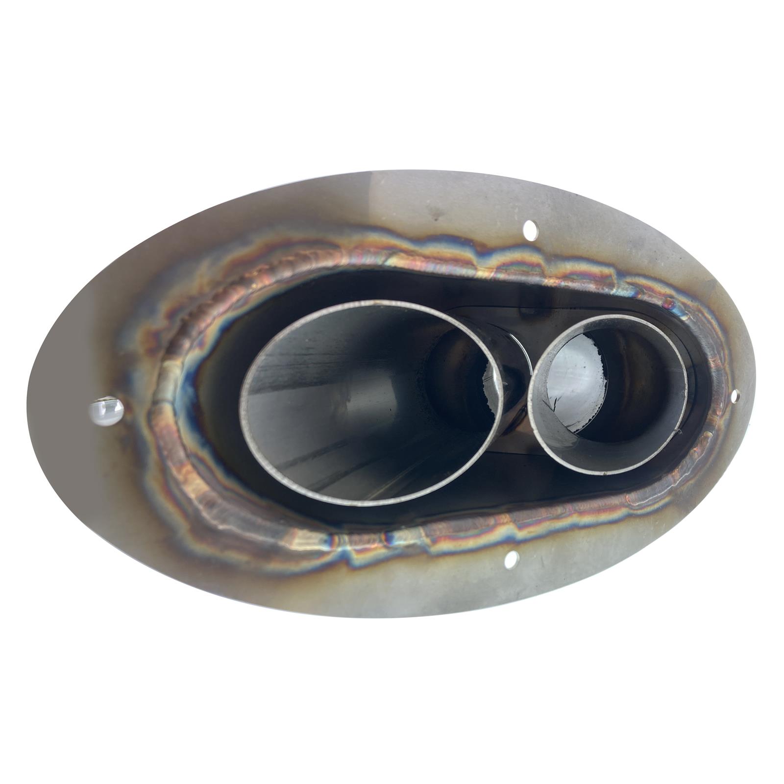 Stainless Works Angled-Oval Through-Body Tip with Tubes