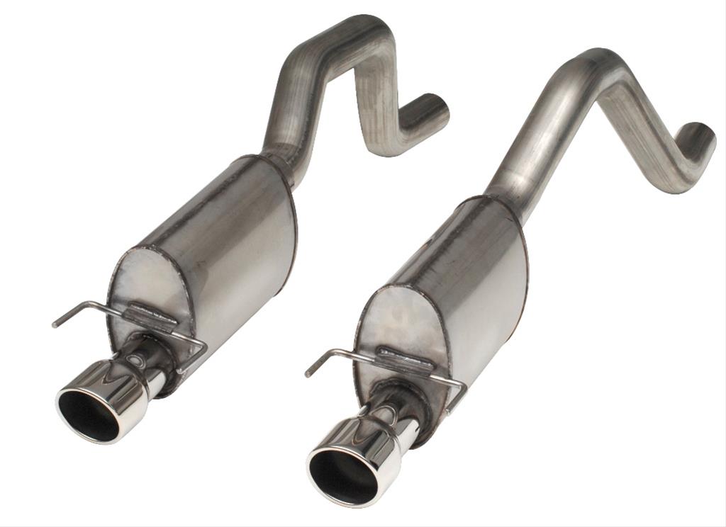 Stainless Works 2006-13 Corvette C6ZO6/ZR1 3in Axleback Chambered Mufflers Dual 4in Rolled Edge Tips thumbnail 2