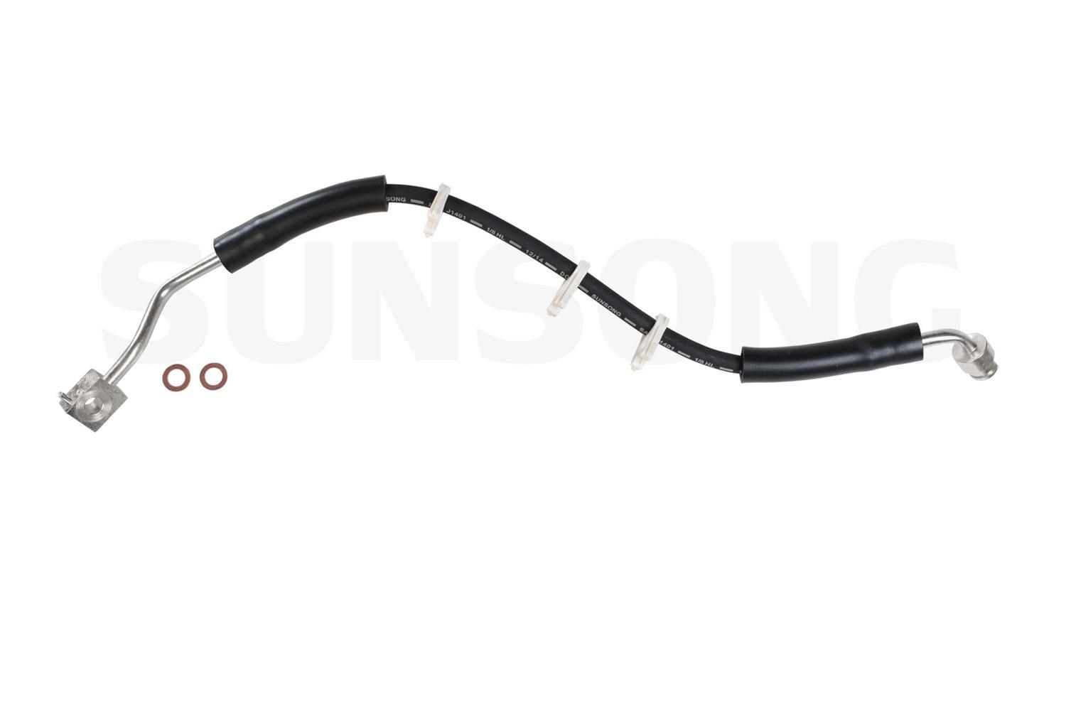 Sunsong Front Brake Hydraulic Hose (2-Pack) For 2011-2012 Ford Escape & Mazda Tribute