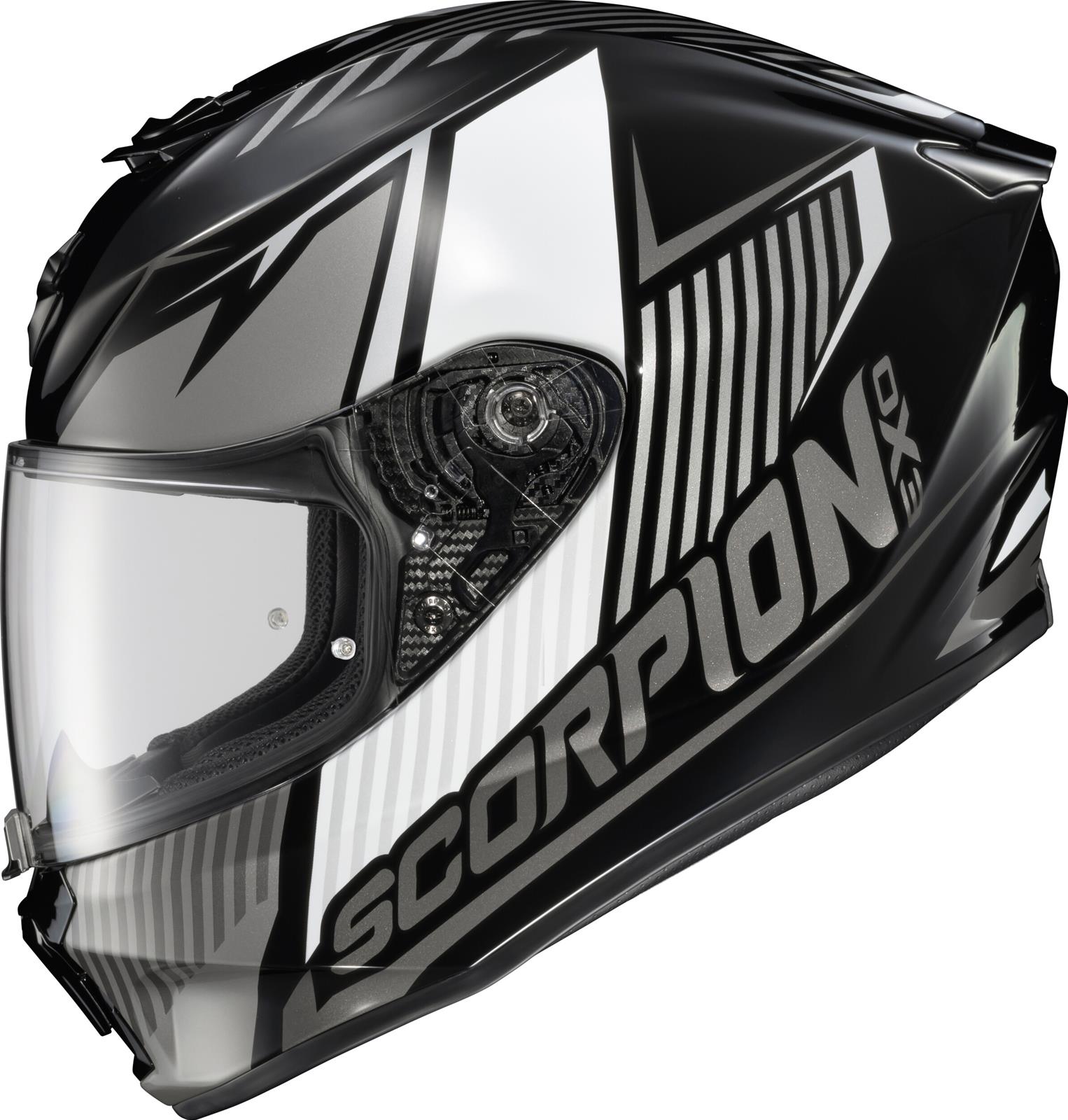 buy scorpion helmets EXO R430 Full Face Helmet Solid White XL or if youre riding away from the sun Scorpion Gloss Black EXO-AT960 Modular