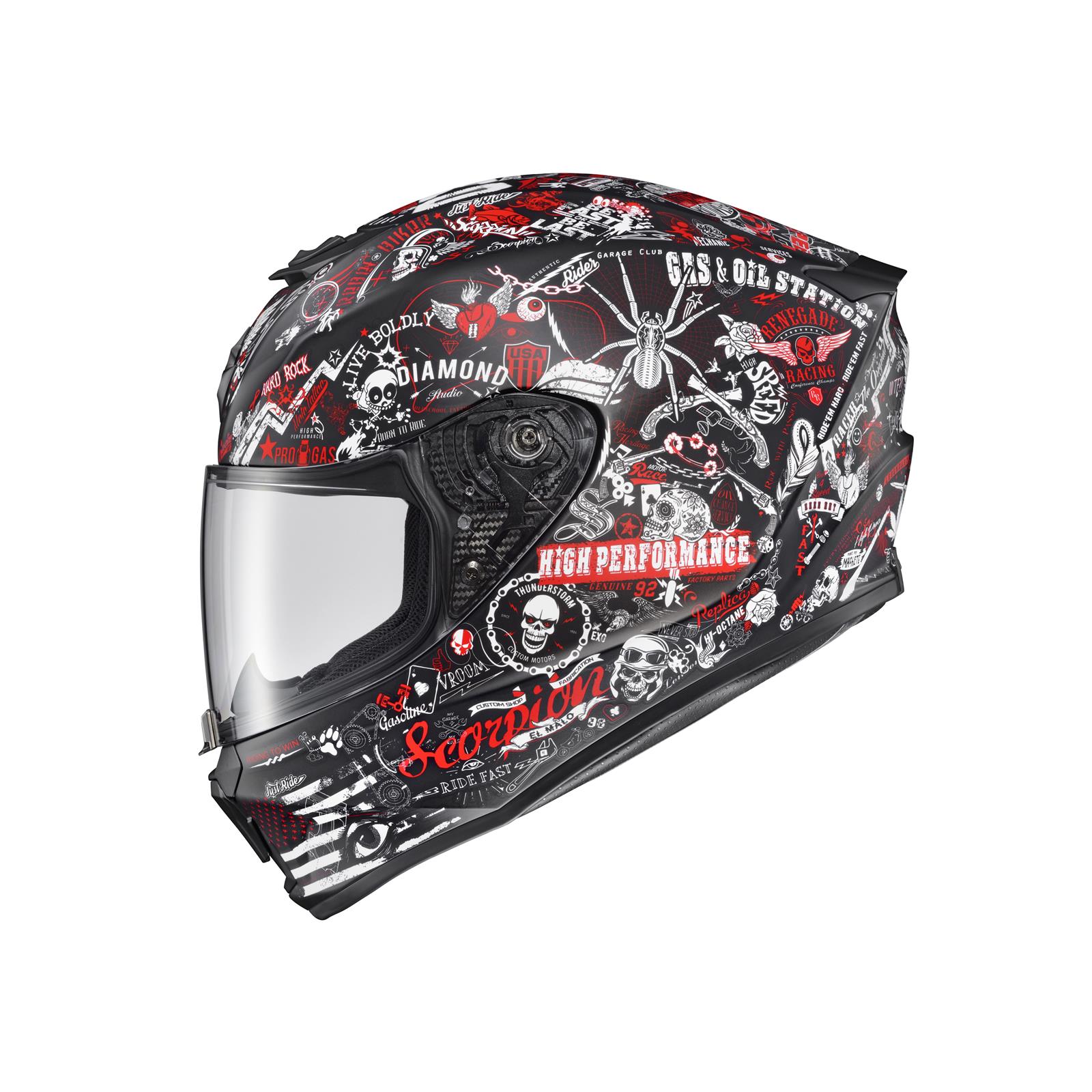 Scorpion EXO 42-2205 Scorpion Sports USA EXO-R420 Helmets Summit  Racing