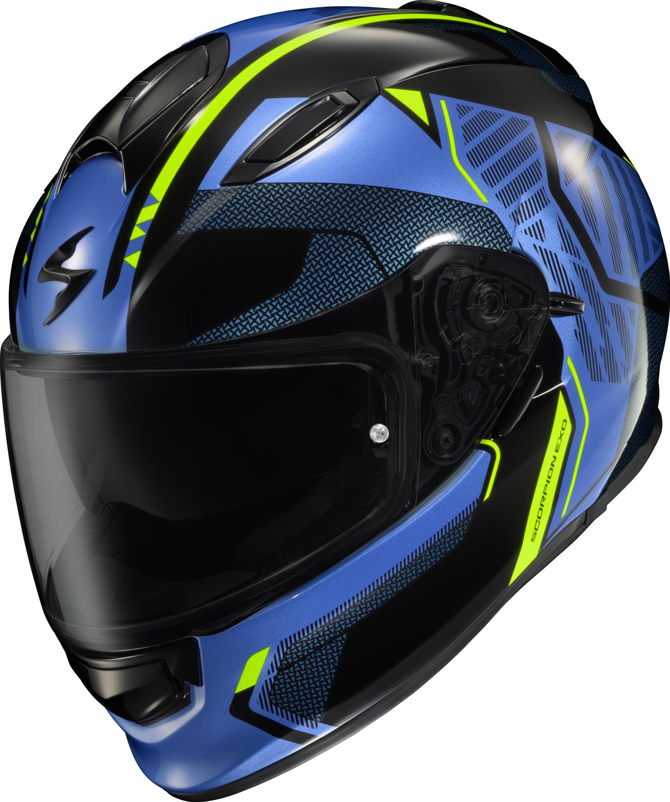 2019 scorpion hi-viz helmets Exo EXO-R330 Full-Face Helmet It features a Lite Force Carbon Matrix Shell Technology Scorpion EXO-R330 Hawker Helmet