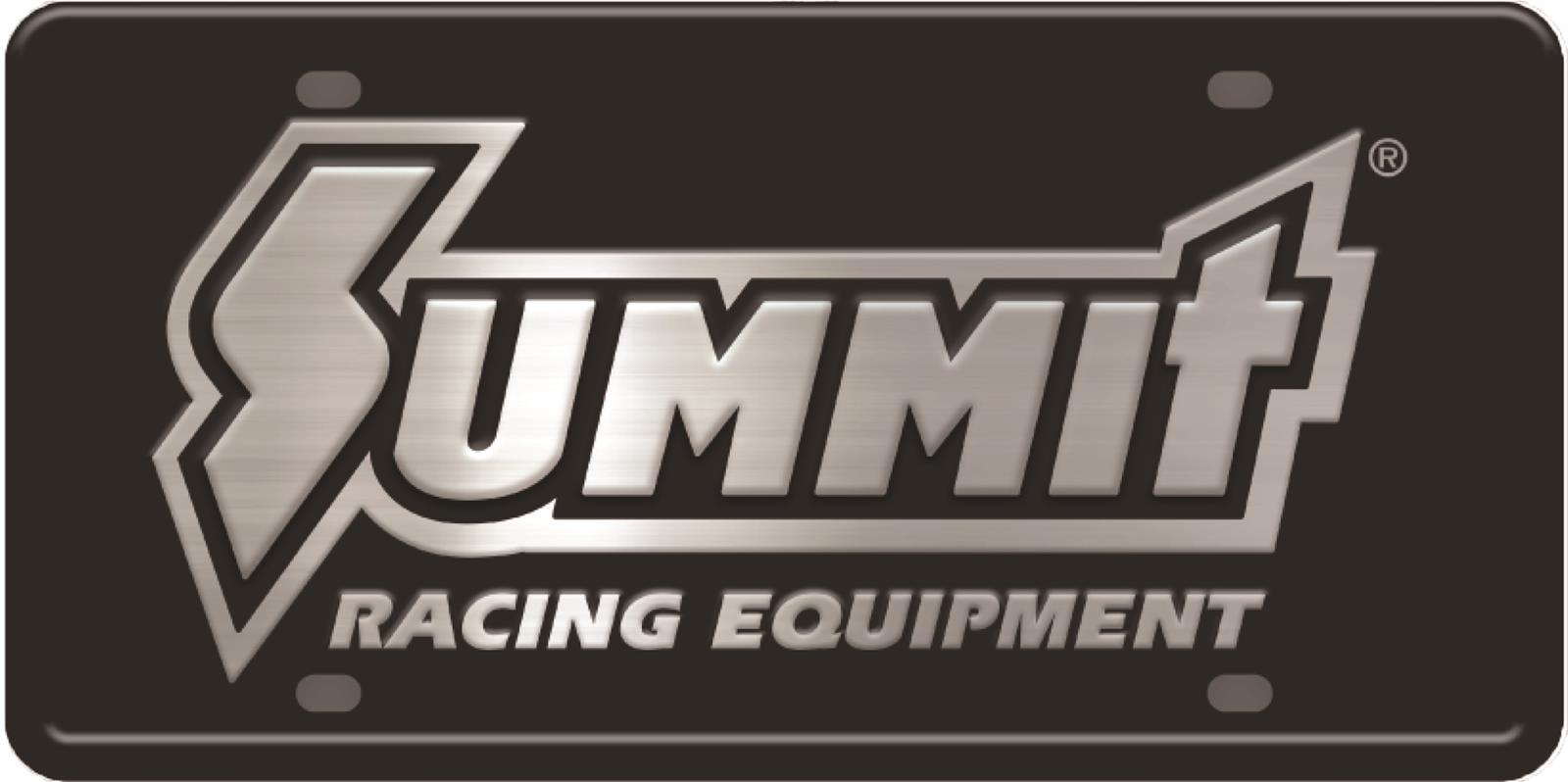 Summit Racing SUM10207 Summit Racing™ Black Aluminum License Plates