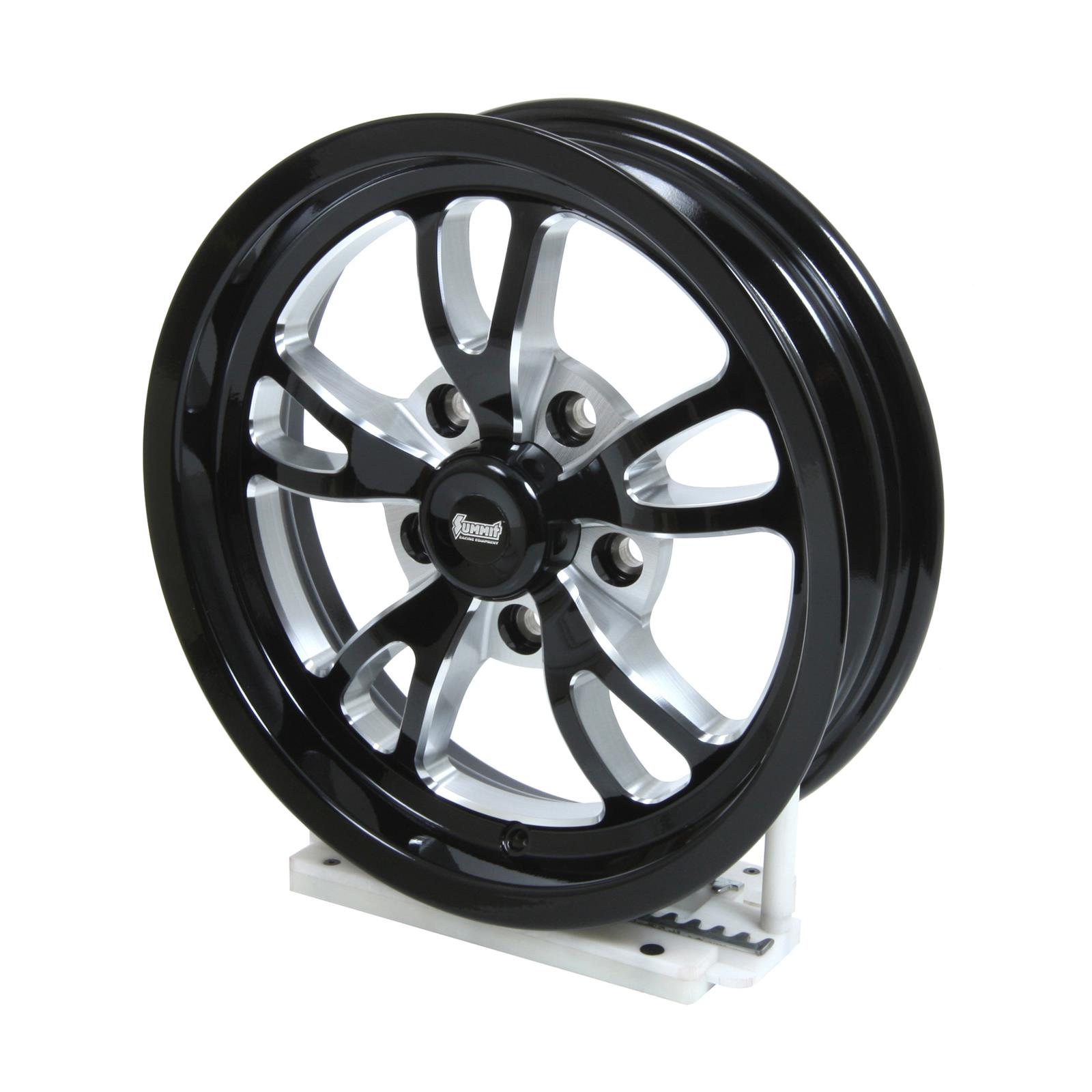 Summit Racing SUM-149B-5473N19 Summit Racing™ Venom Black Milled